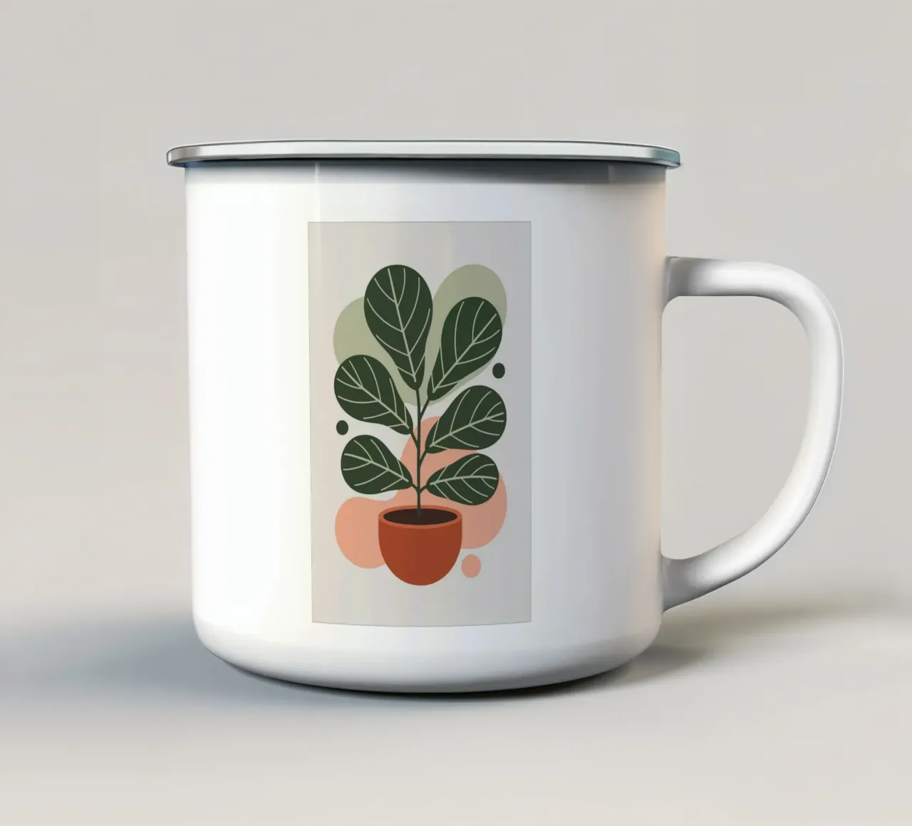 Fig leaf tazza in smalto da LisaArtes