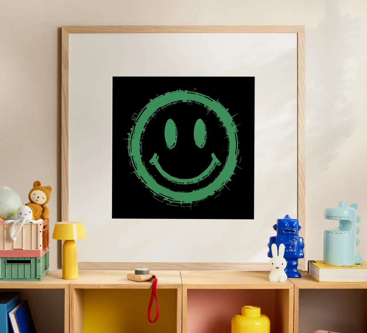 Emoji_StyleA_green3 poster da AI-Portraits by LK