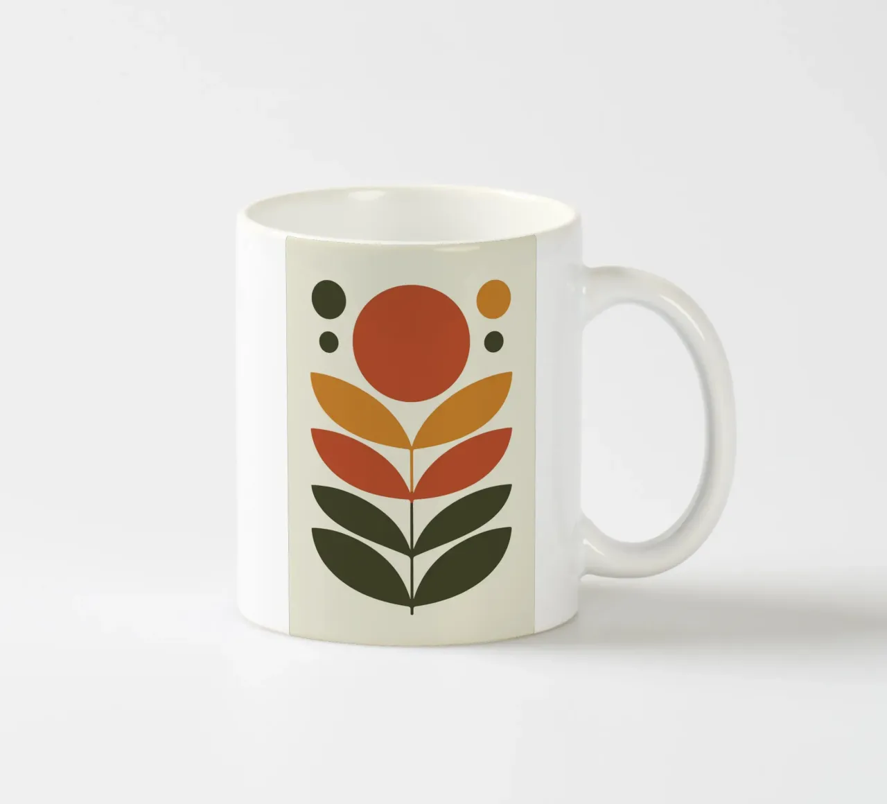 Floral Eclipse ceramic mug by LisaArtes