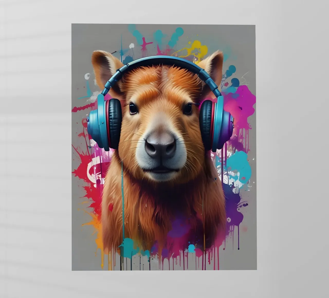 Graffiti musicali di Capybara pellicola backlit da MakArena