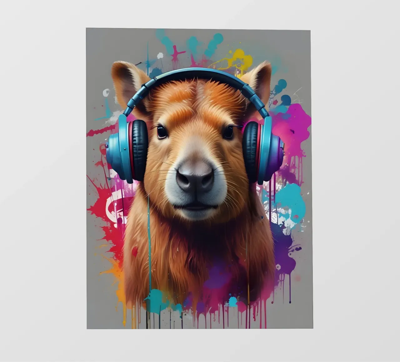Graffiti musicali di Capybara pellicola backlit da MakArena