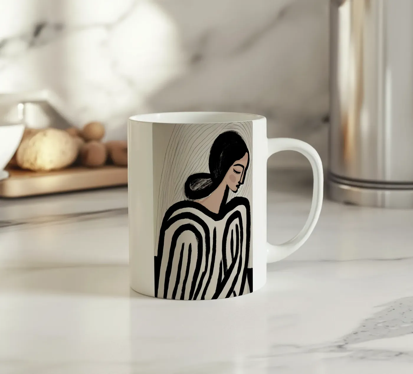 Aura ceramic mug by treechild