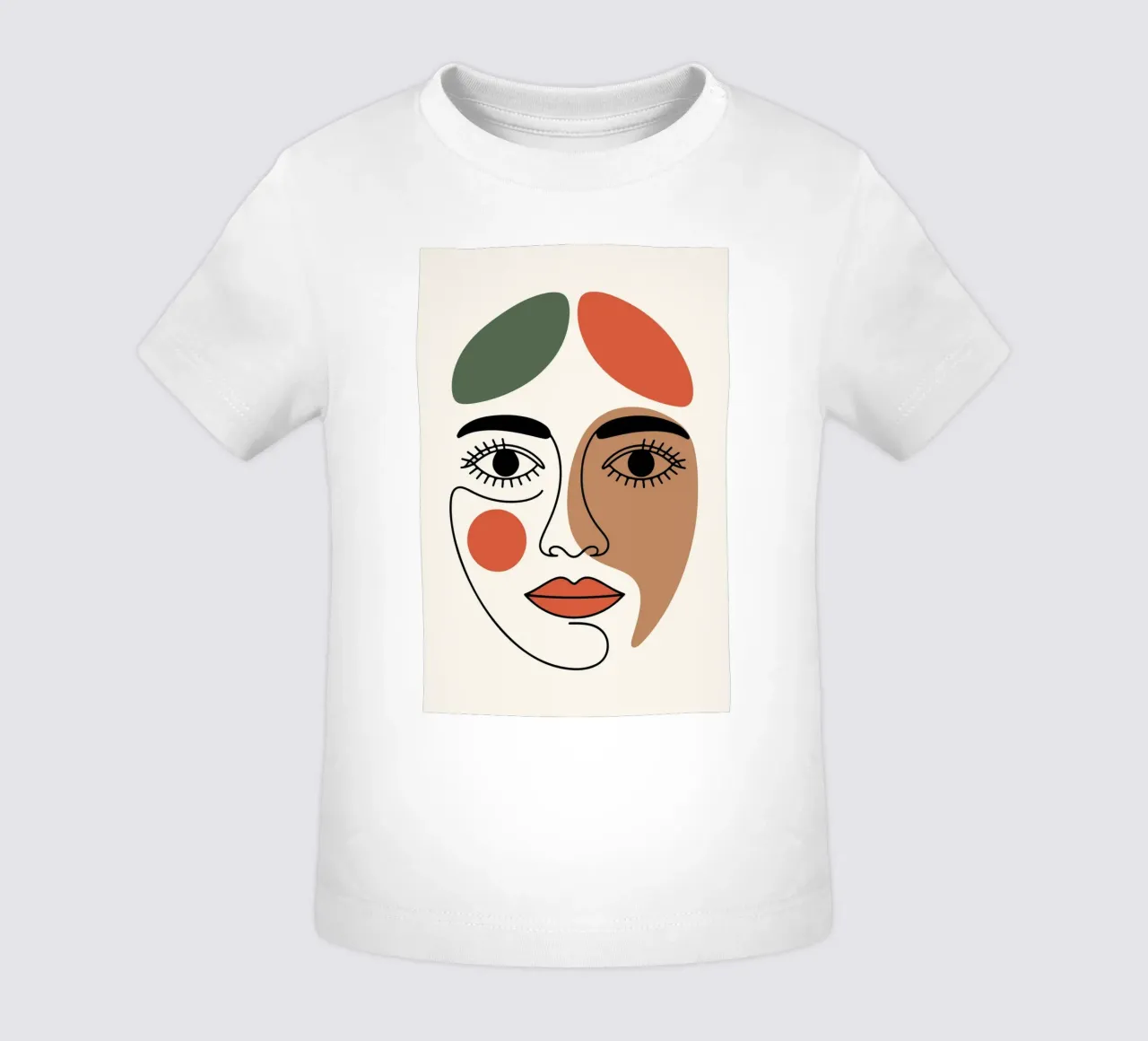 Fluid Expression Abstract Face in One Line maglietta neonato da LisaArtes