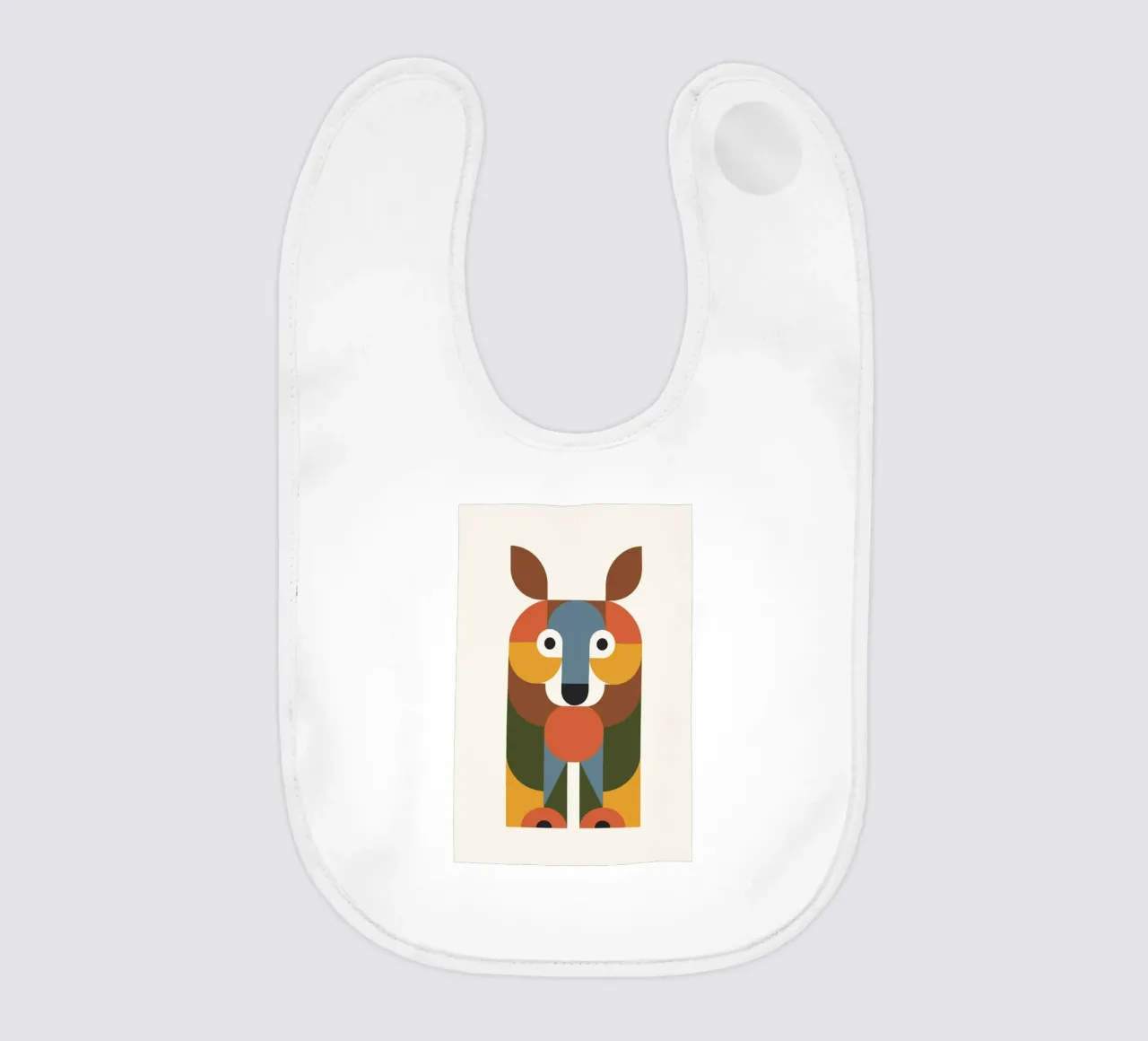 Geometric Animal in Boho Style 1 bavaglino da LisaArtes