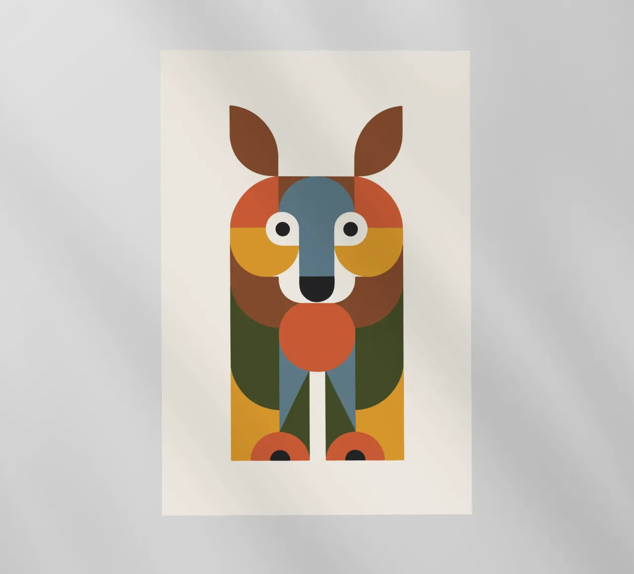 Geometric Animal in Boho Style 1 pellicola backlit da LisaArtes