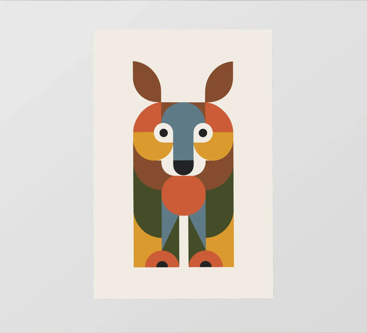 Geometric Animal in Boho Style 1 pellicola backlit da LisaArtes