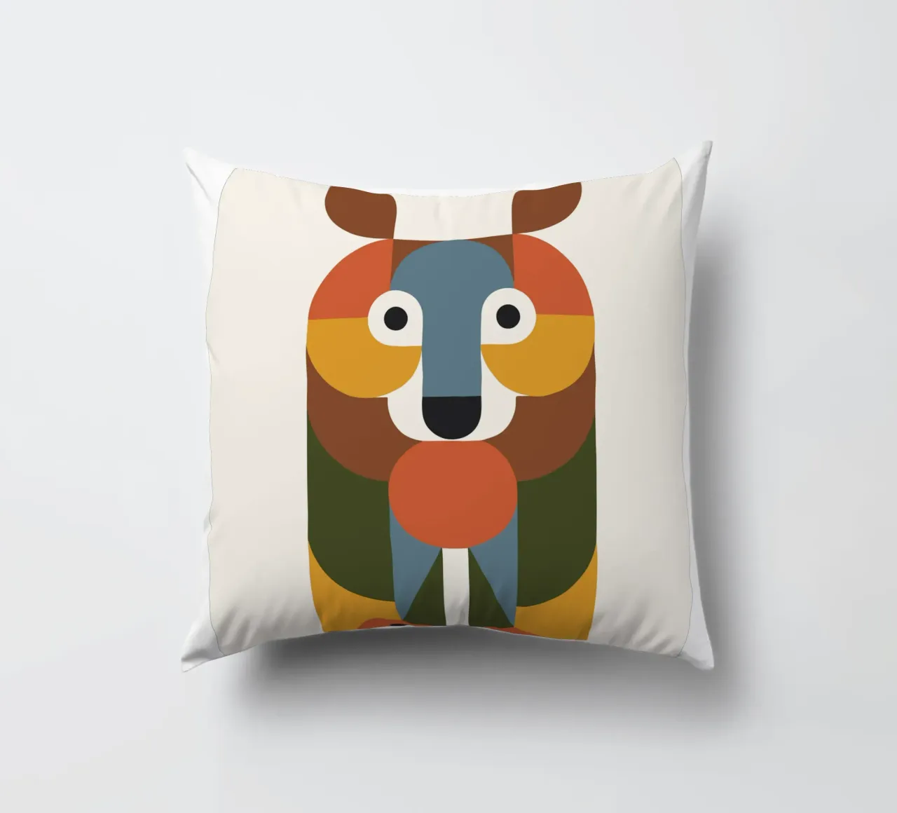 Geometric Animal in Boho Style 1 cuscino da LisaArtes