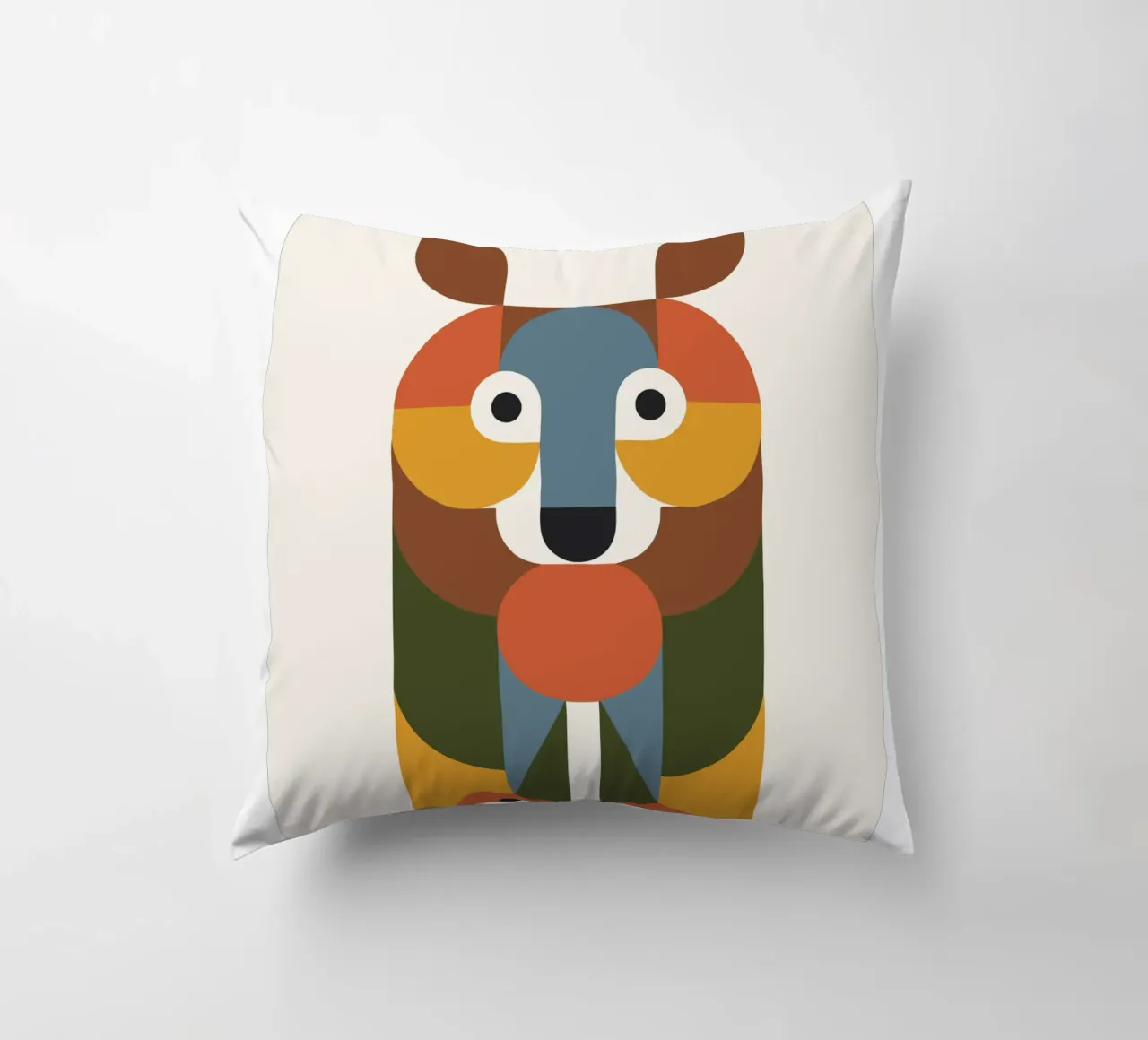 Geometric Animal in Boho Style 1 cuscino da LisaArtes
