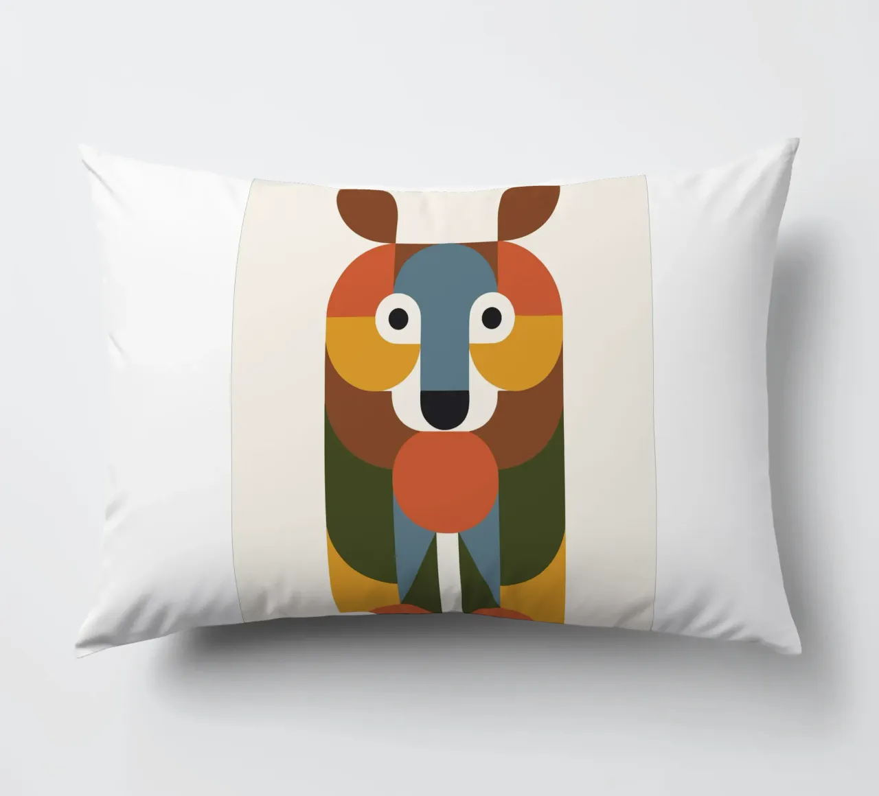 Geometric Animal in Boho Style 1 cuscino da LisaArtes
