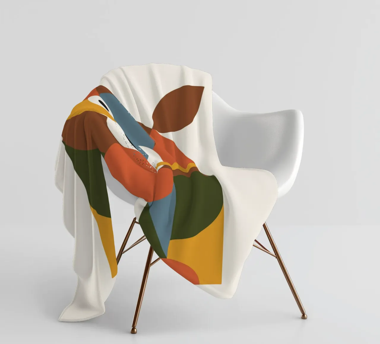 Geometric Animal in Boho Style 1 coperta in pile da LisaArtes