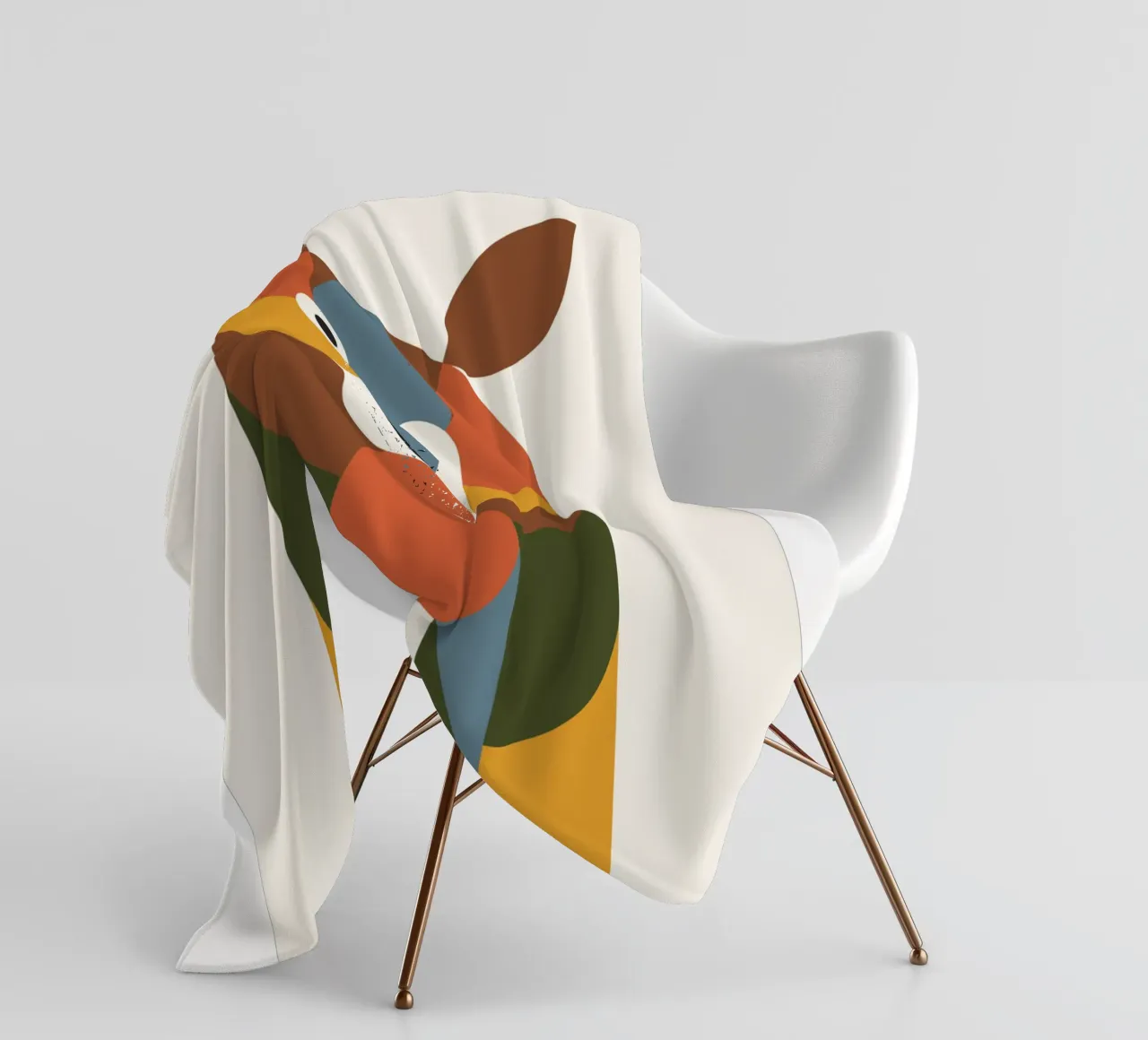 Geometric Animal in Boho Style 1 coperta in pile da LisaArtes