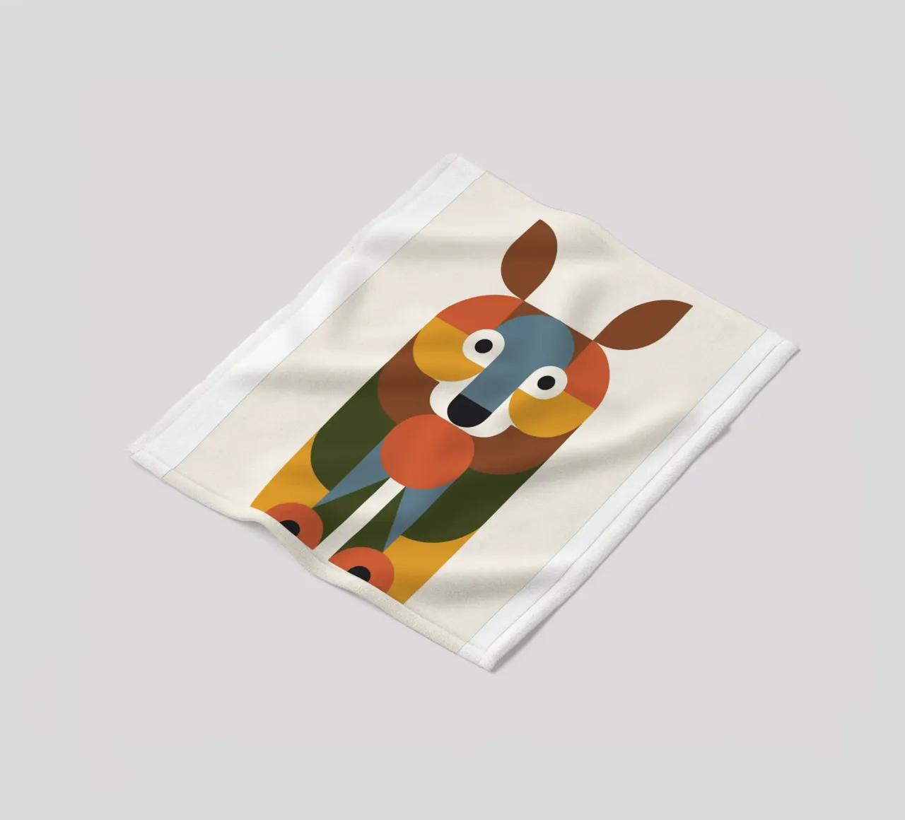 Geometric Animal in Boho Style 1 coperta in pile da LisaArtes