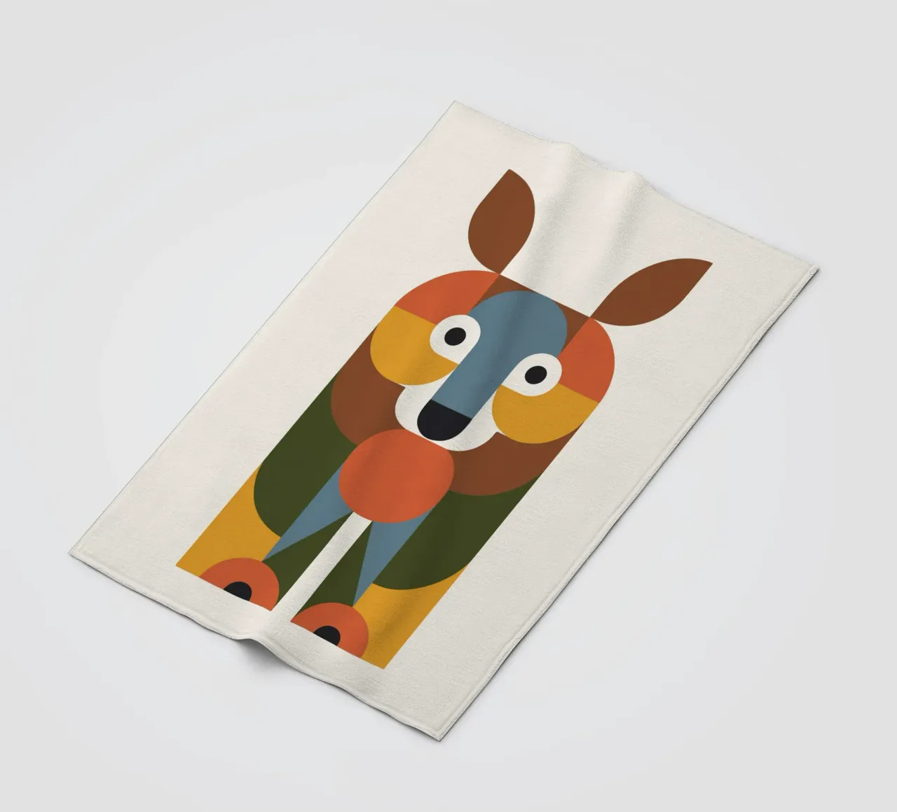 Geometric Animal in Boho Style 1 coperta in pile da LisaArtes