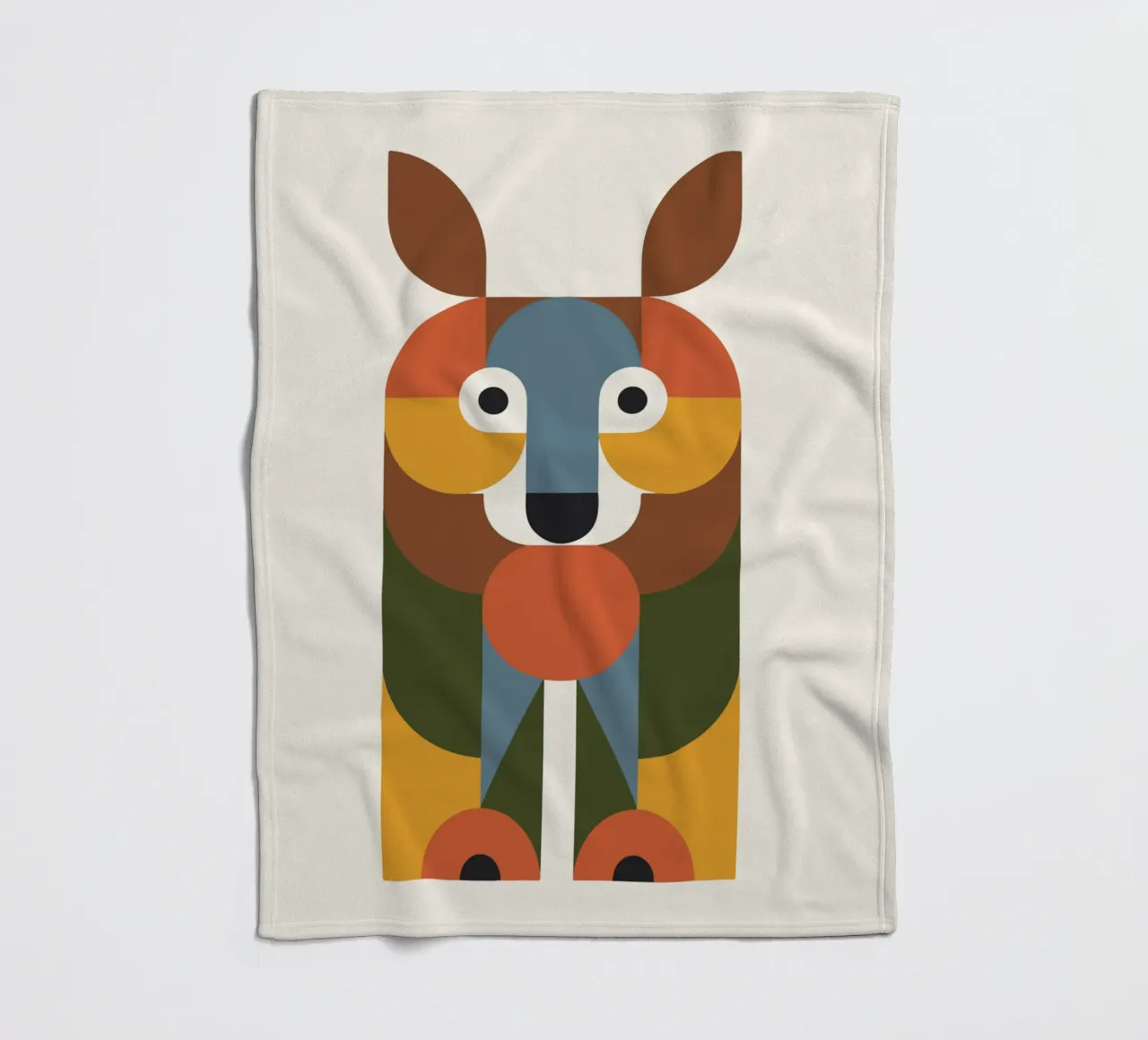Geometric Animal in Boho Style 1 coperta in pile da LisaArtes
