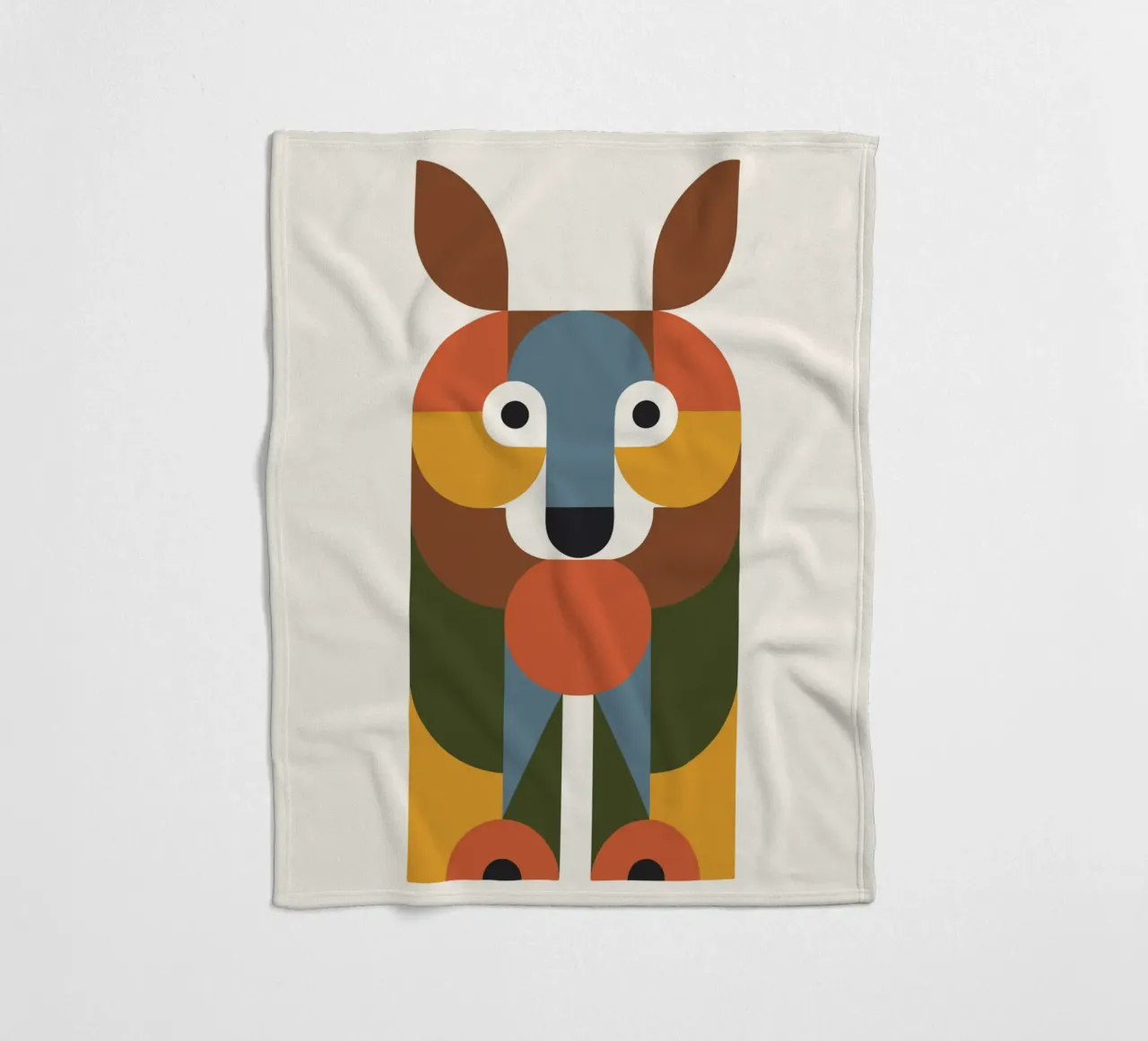 Geometric Animal in Boho Style 1 coperta in pile da LisaArtes