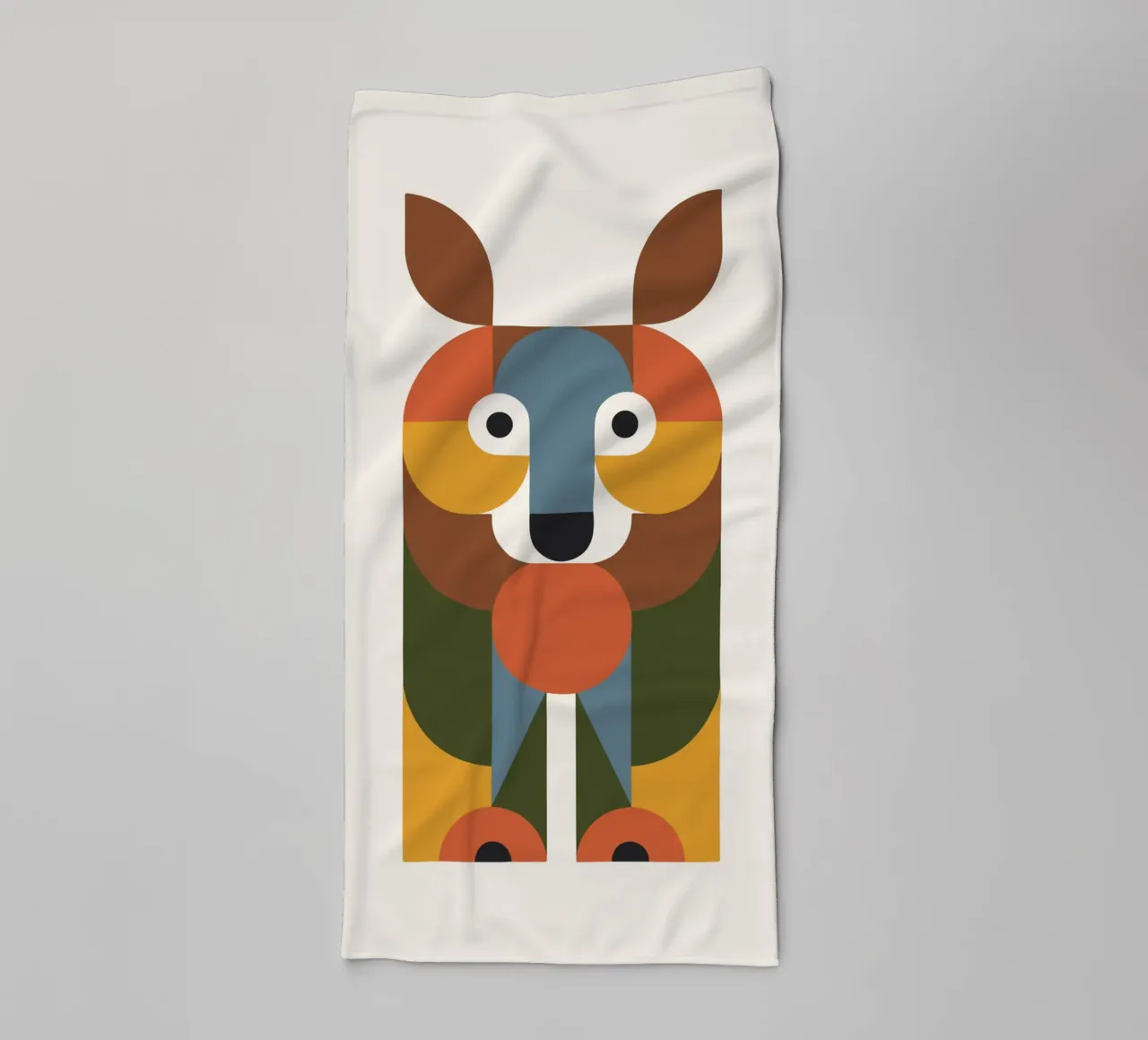 Geometric Animal in Boho Style 1 asciugamano da bagno da LisaArtes