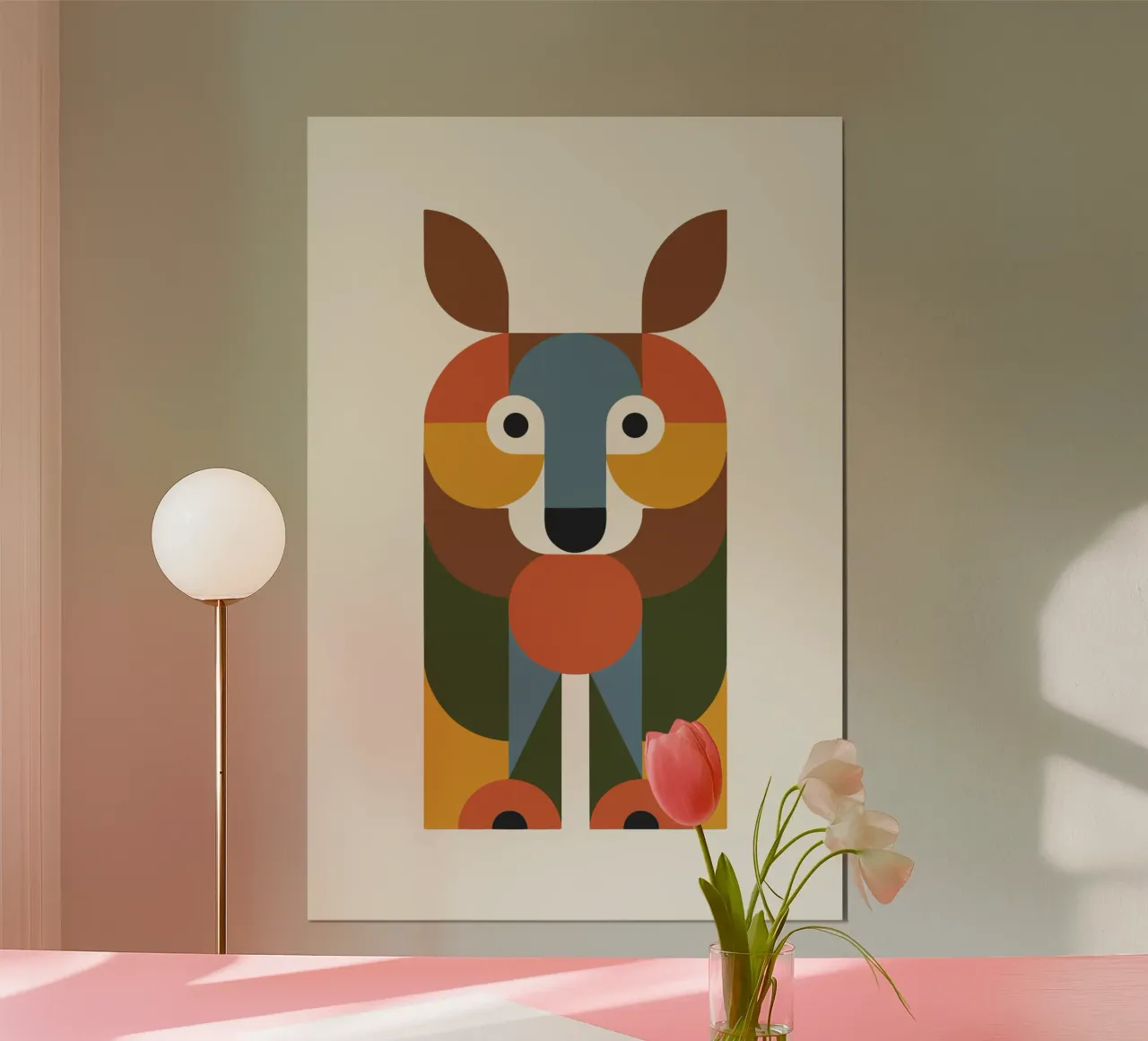 Geometric Animal in Boho Style 1 Poster von LisaArtes