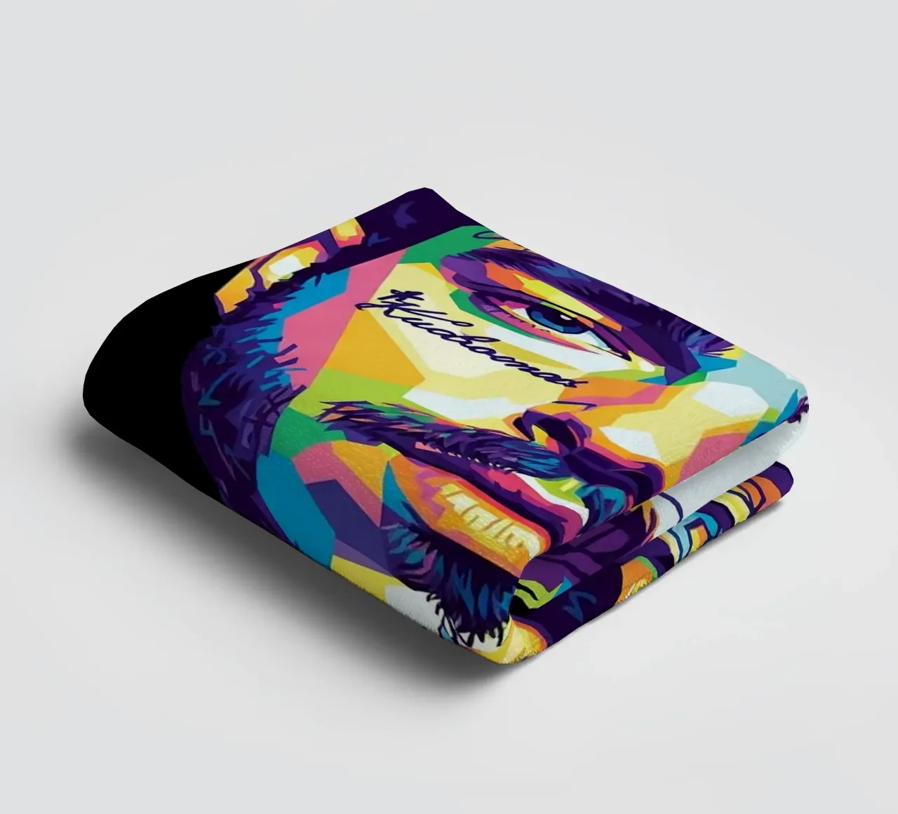 Portrait pop art de Post Malone serviette de bain de Hantamrata