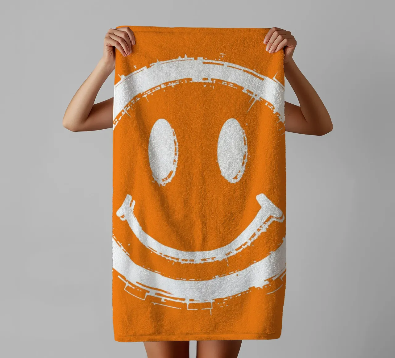 Emoji_StyleA_orange2 asciugamano da bagno da AI-Portraits by LK