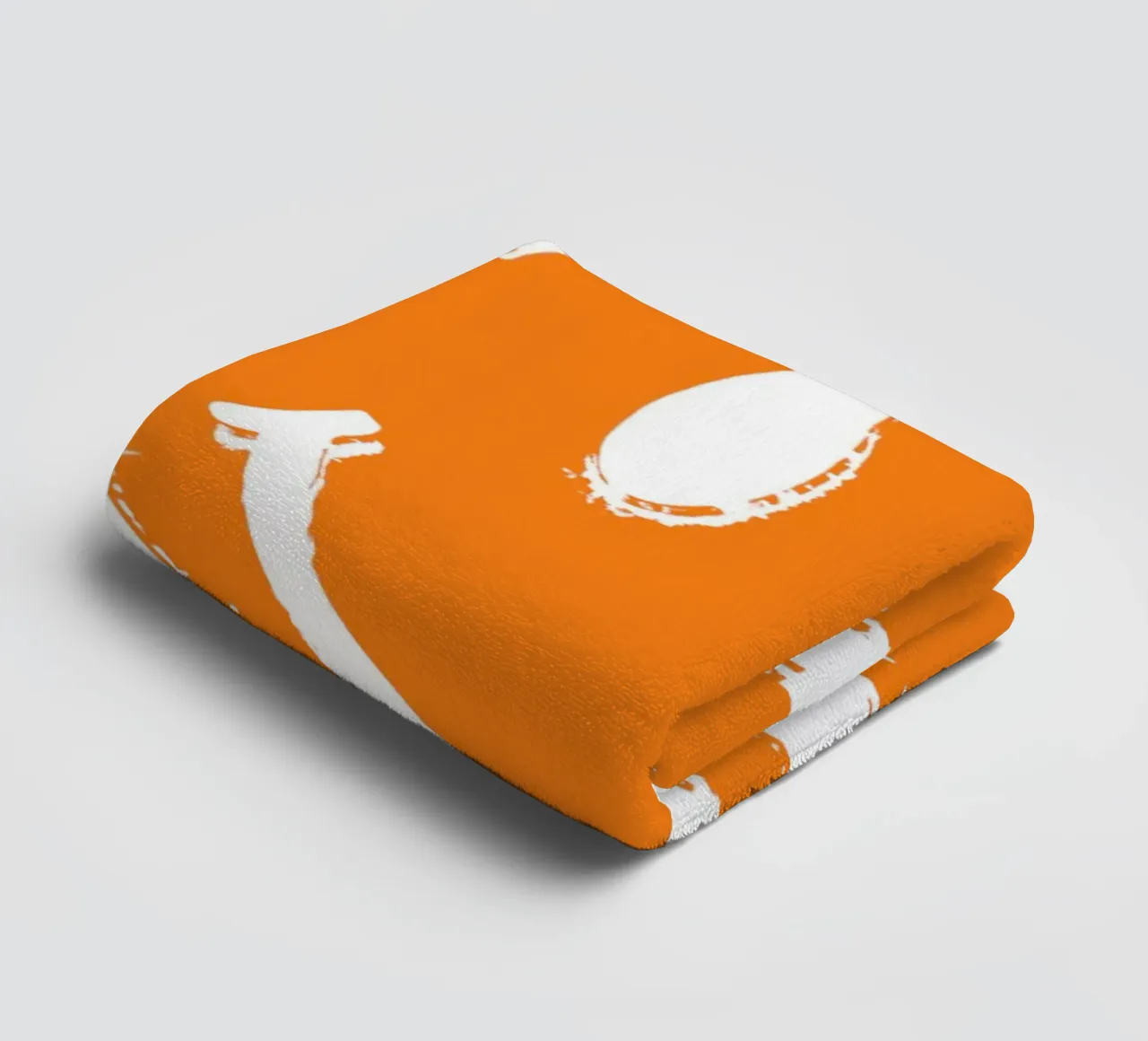 Emoji_StyleA_orange2 asciugamano da bagno da AI-Portraits by LK