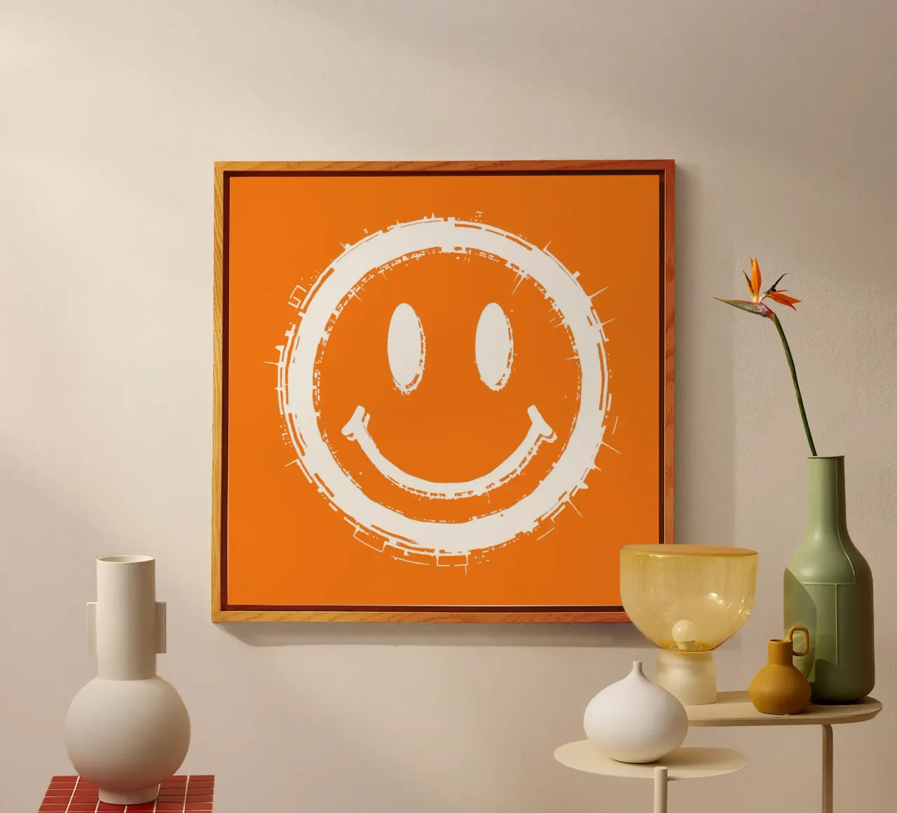 Emoji_StyleA_orange2 plexiglass da AI-Portraits by LK