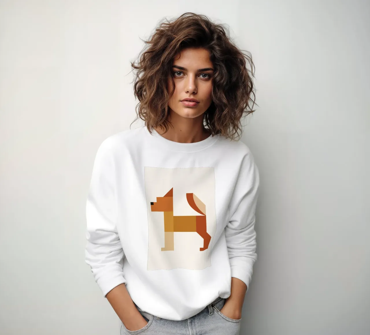 Geometric Animal in Boho Style felpa da LisaArtes