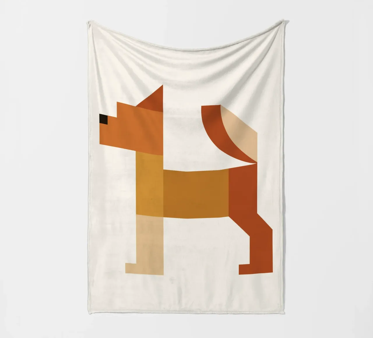 Geometric Animal in Boho Style coperta in pile da LisaArtes