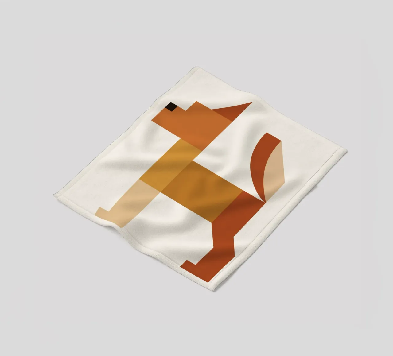 Geometric Animal in Boho Style coperta in pile da LisaArtes