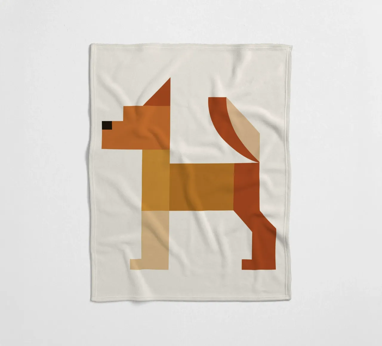 Geometric Animal in Boho Style coperta in pile da LisaArtes