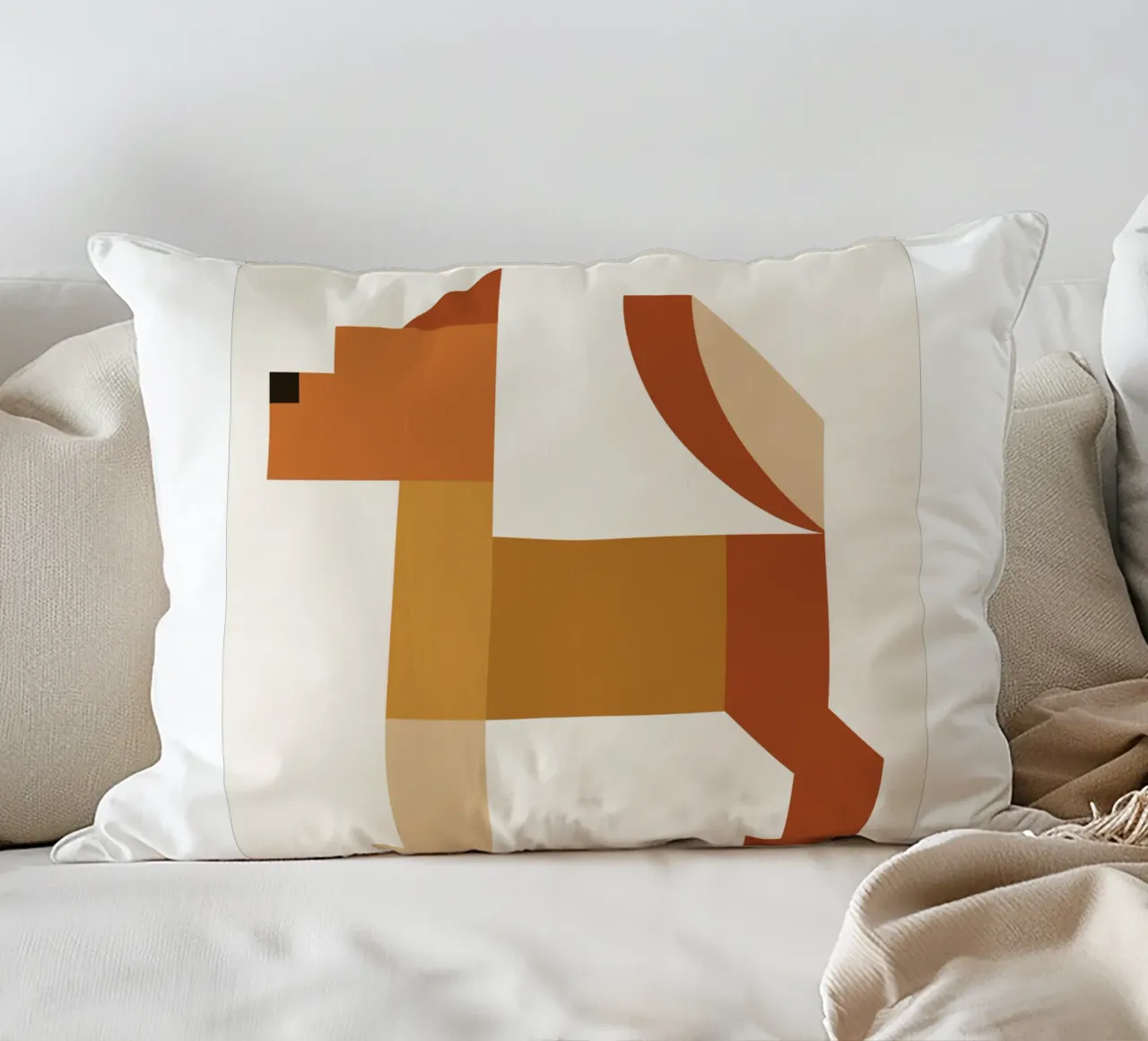 Geometric Animal in Boho Style cuscino da LisaArtes