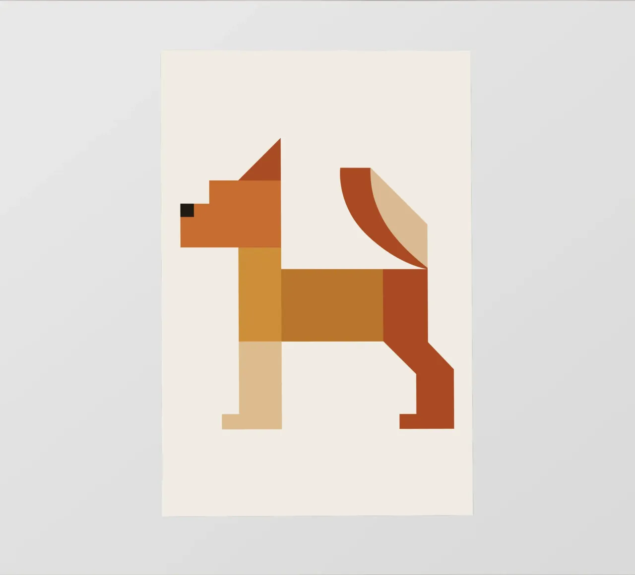 Geometric Animal in Boho Style telo in pvc da LisaArtes