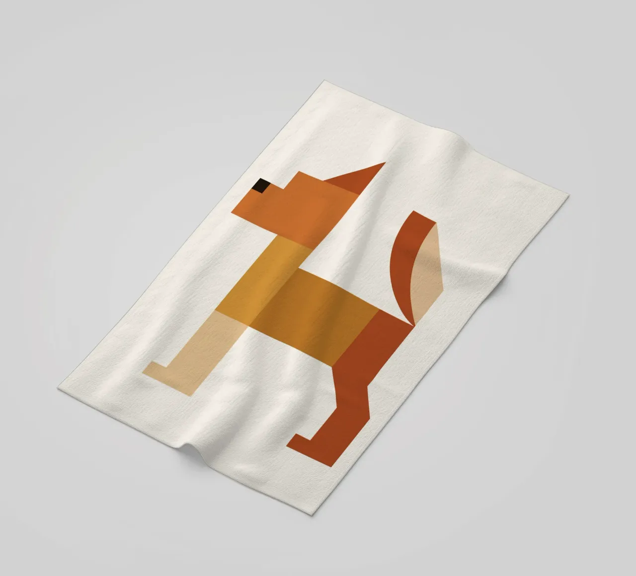 Geometric Animal in Boho Style telo mare da LisaArtes