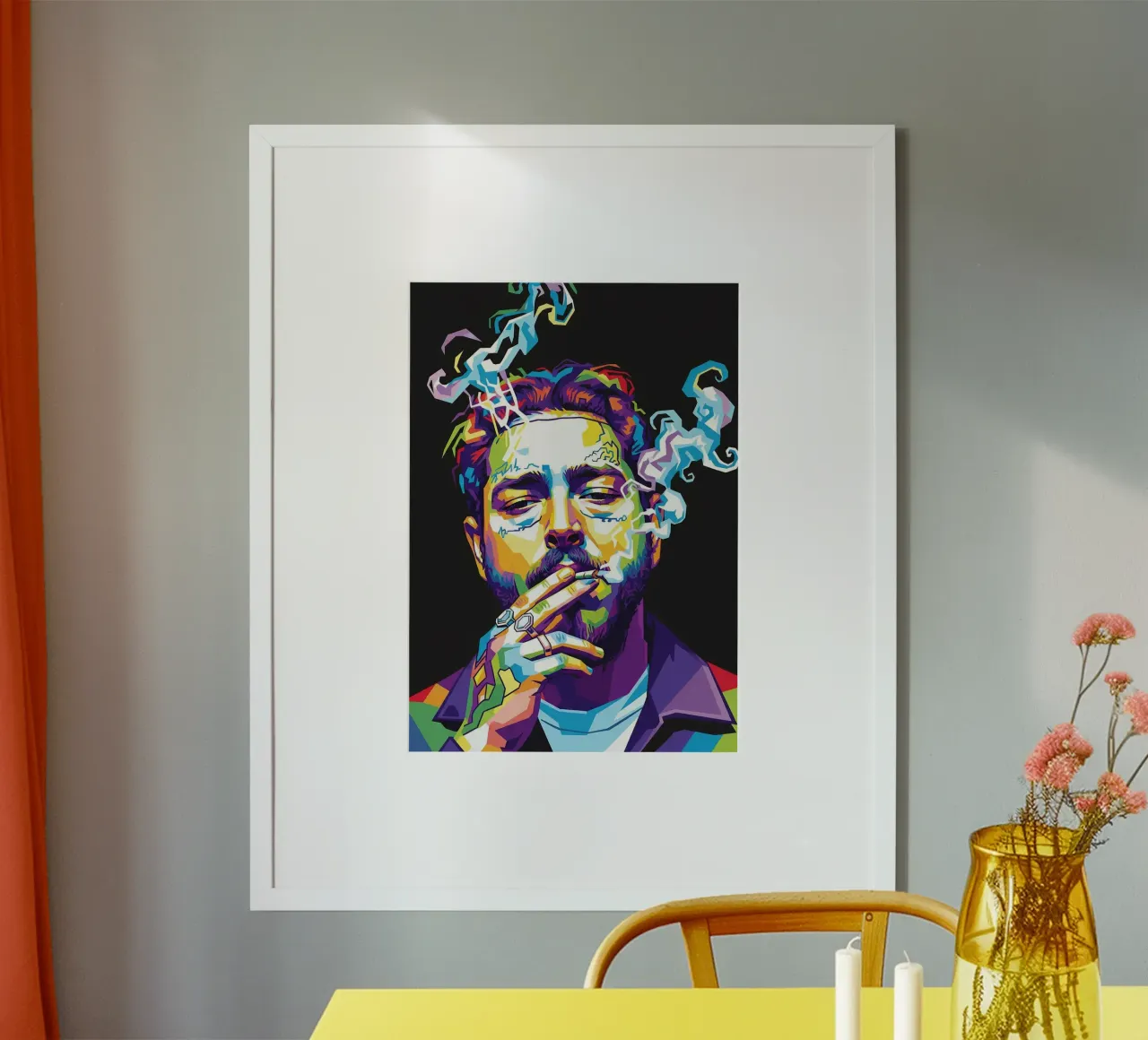 Post Malone che fuma poster da Hantamrata