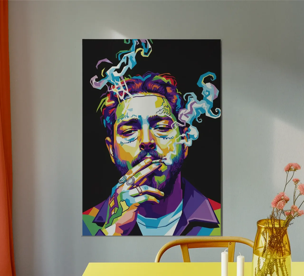Post Malone che fuma poster da Hantamrata