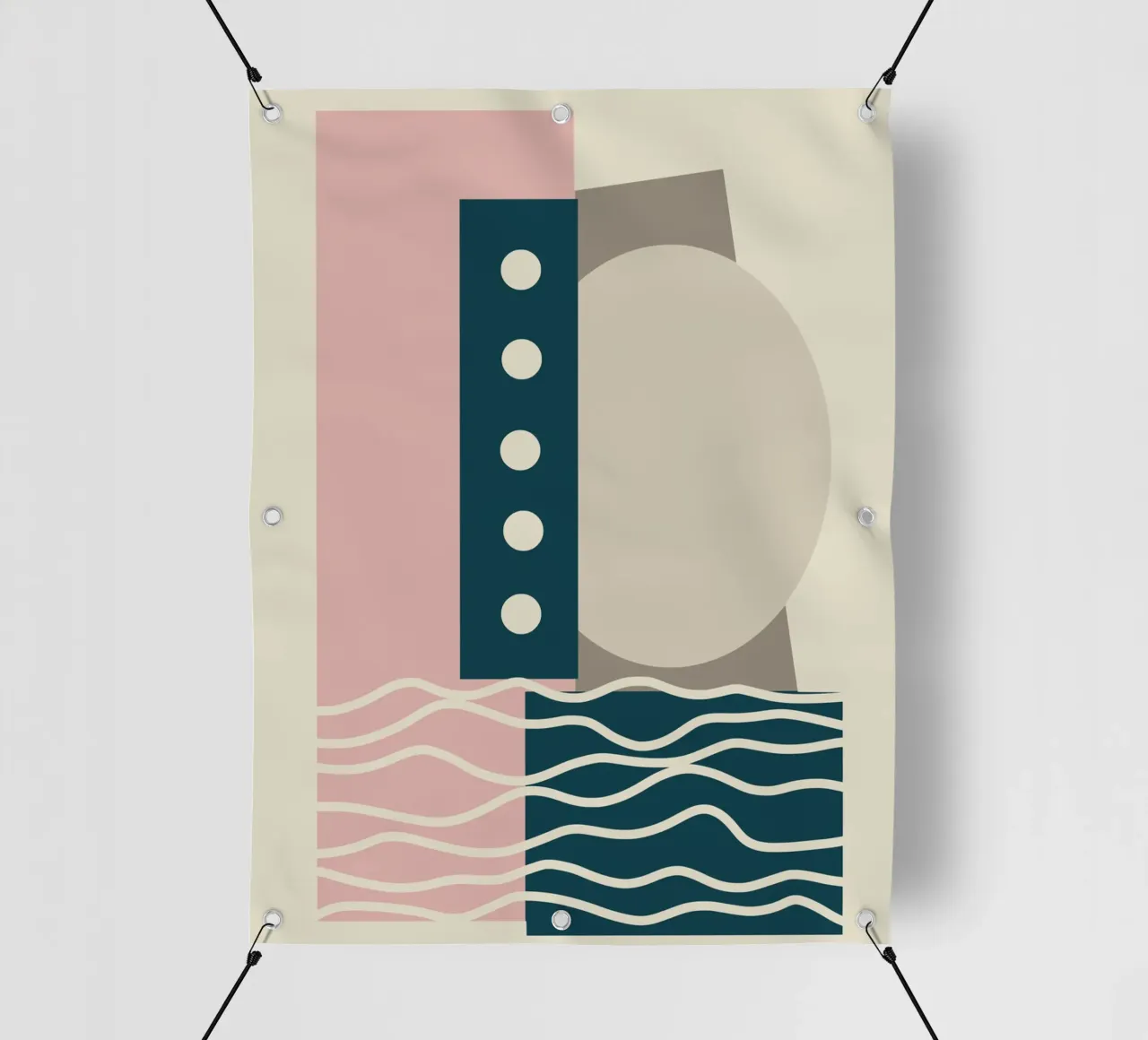 Disposizione delle forme geometriche telo in pvc da Little Dean