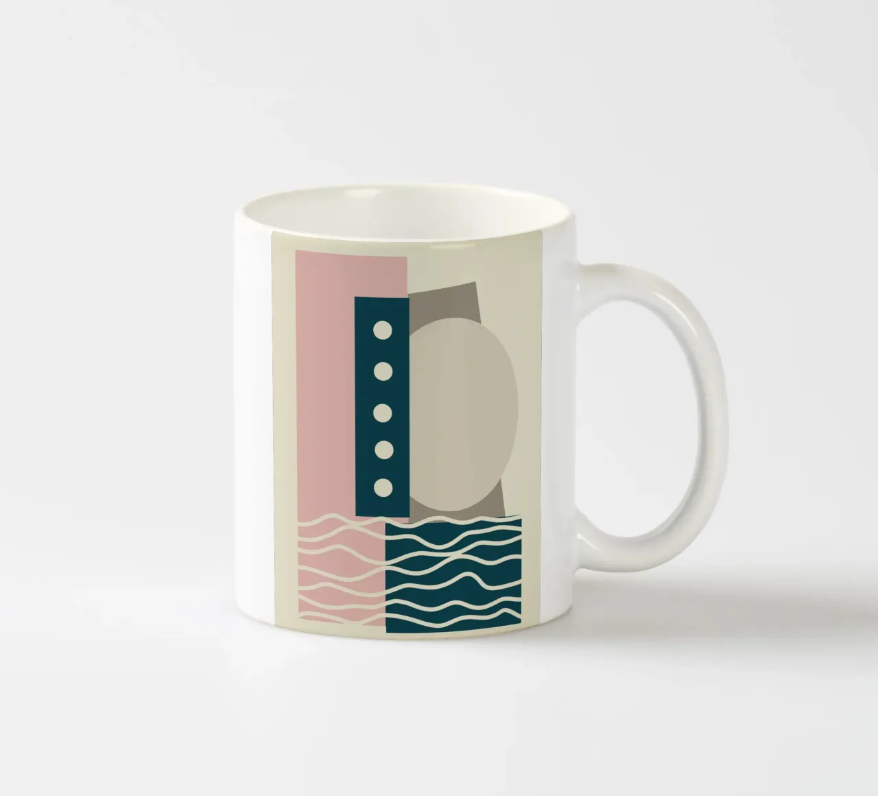 Disposizione delle forme geometriche tazza in ceramica da Little Dean