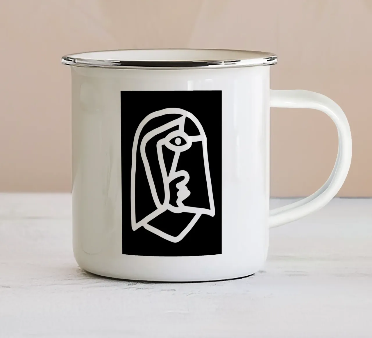 Alieno tazza in smalto da Little Dean