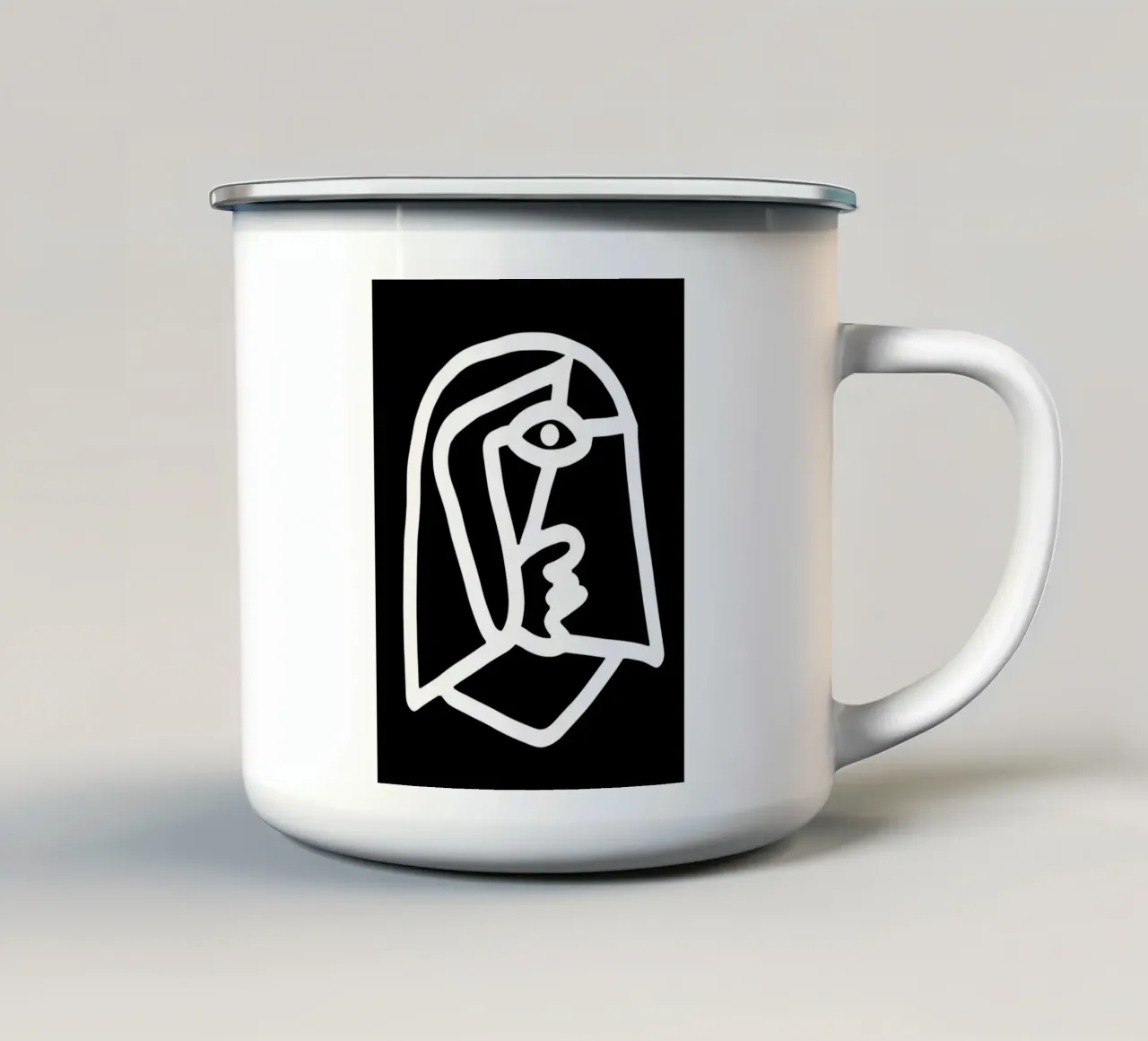 Alieno tazza in smalto da Little Dean