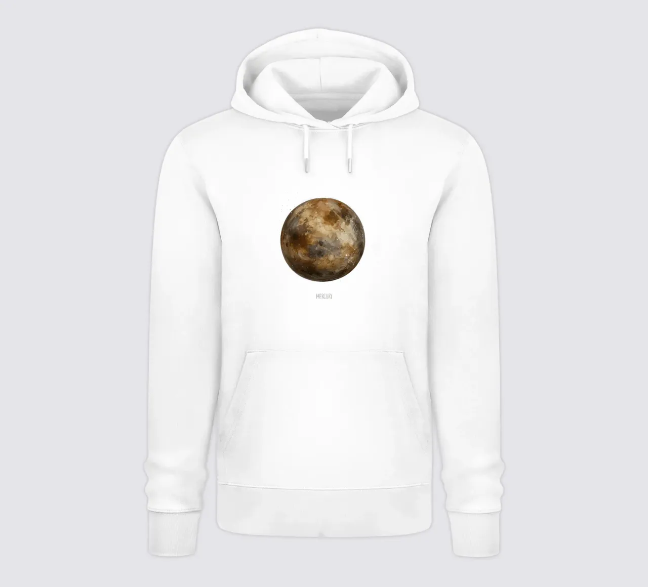 Mercury: Watercolor Planet felpa con cappuccio da BadrBrand