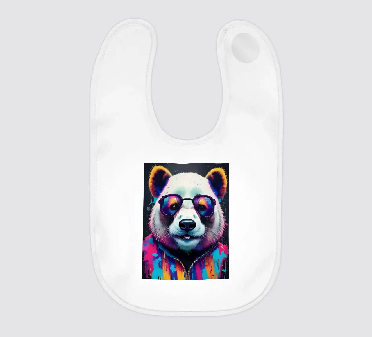 Panda con occhiali bavaglino da MakArena