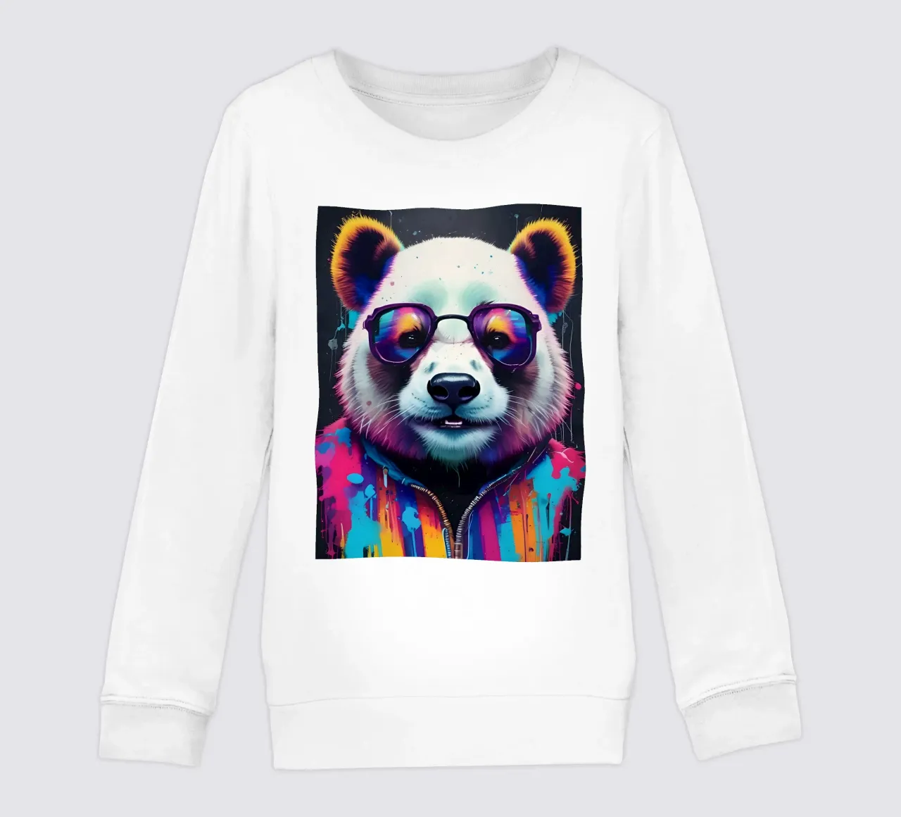Panda con occhiali felpa bambino da MakArena