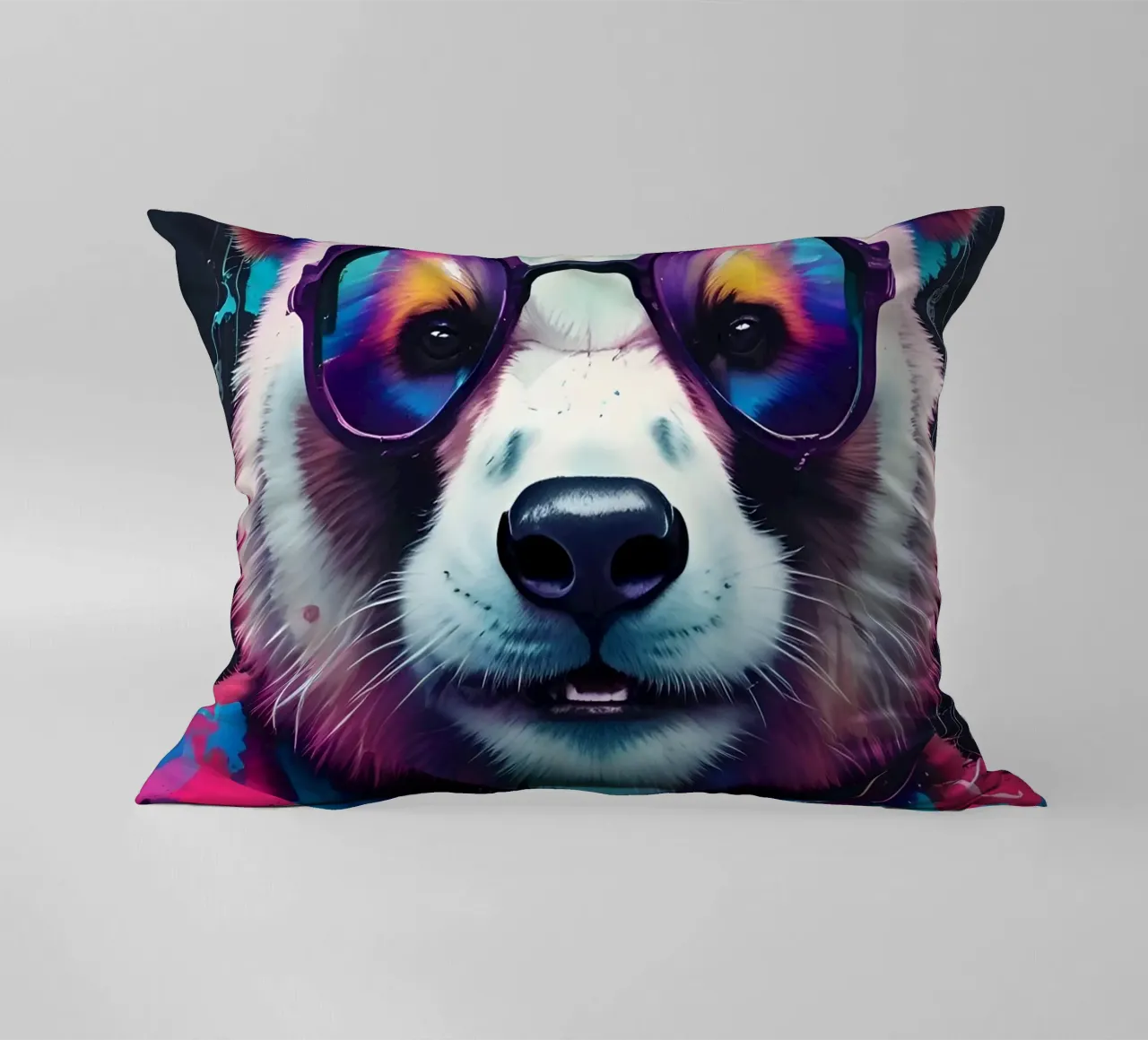 Panda con occhiali cuscino da MakArena