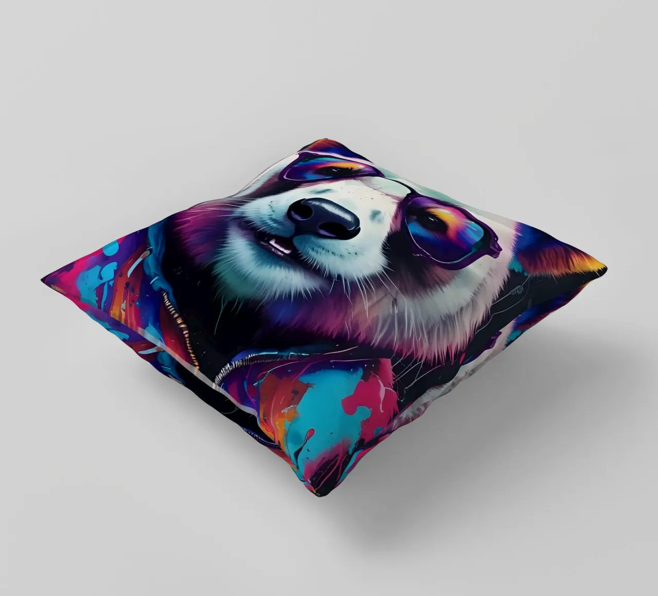 Panda con occhiali cuscino da MakArena