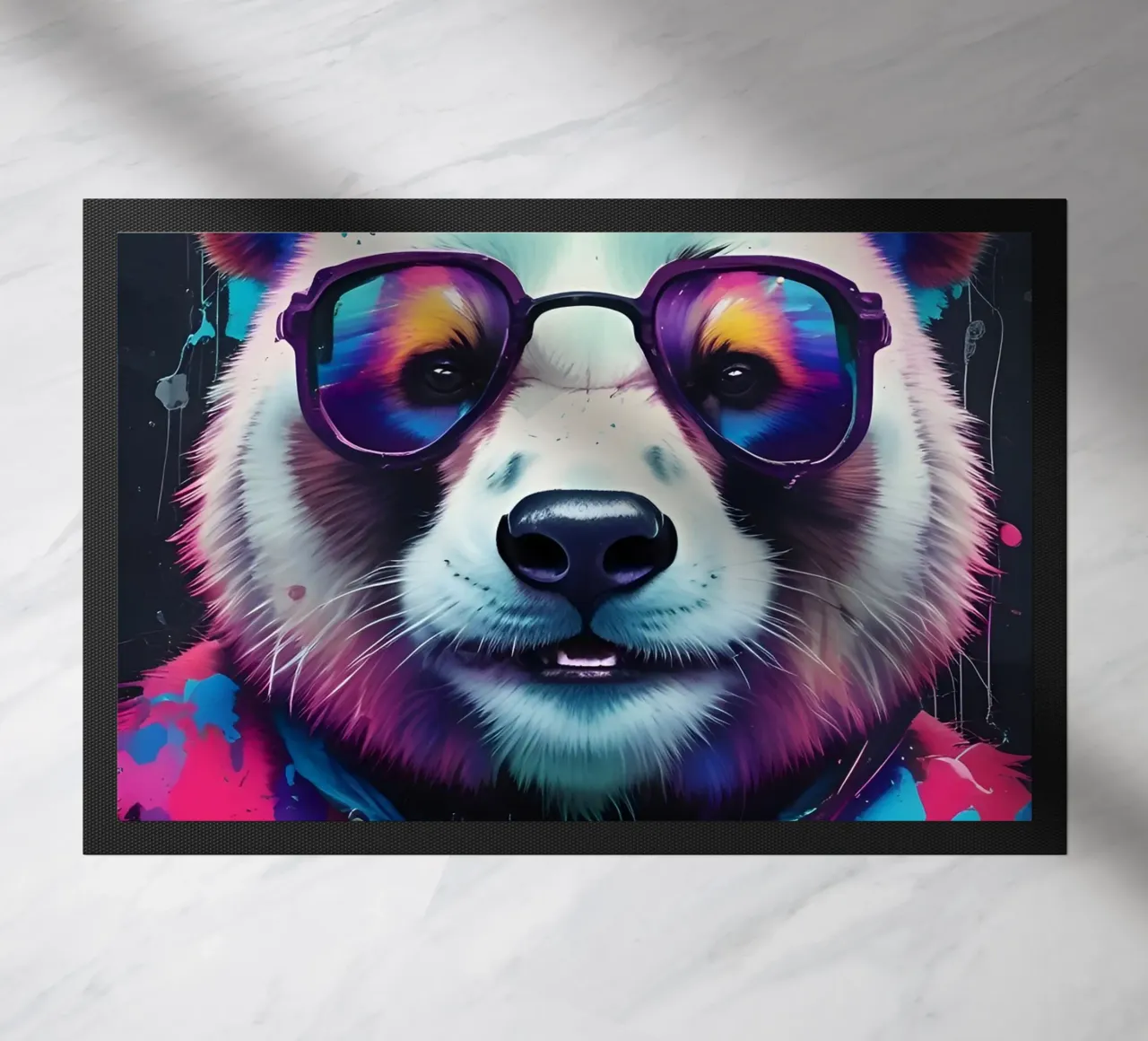 Panda con occhiali zerbino da MakArena