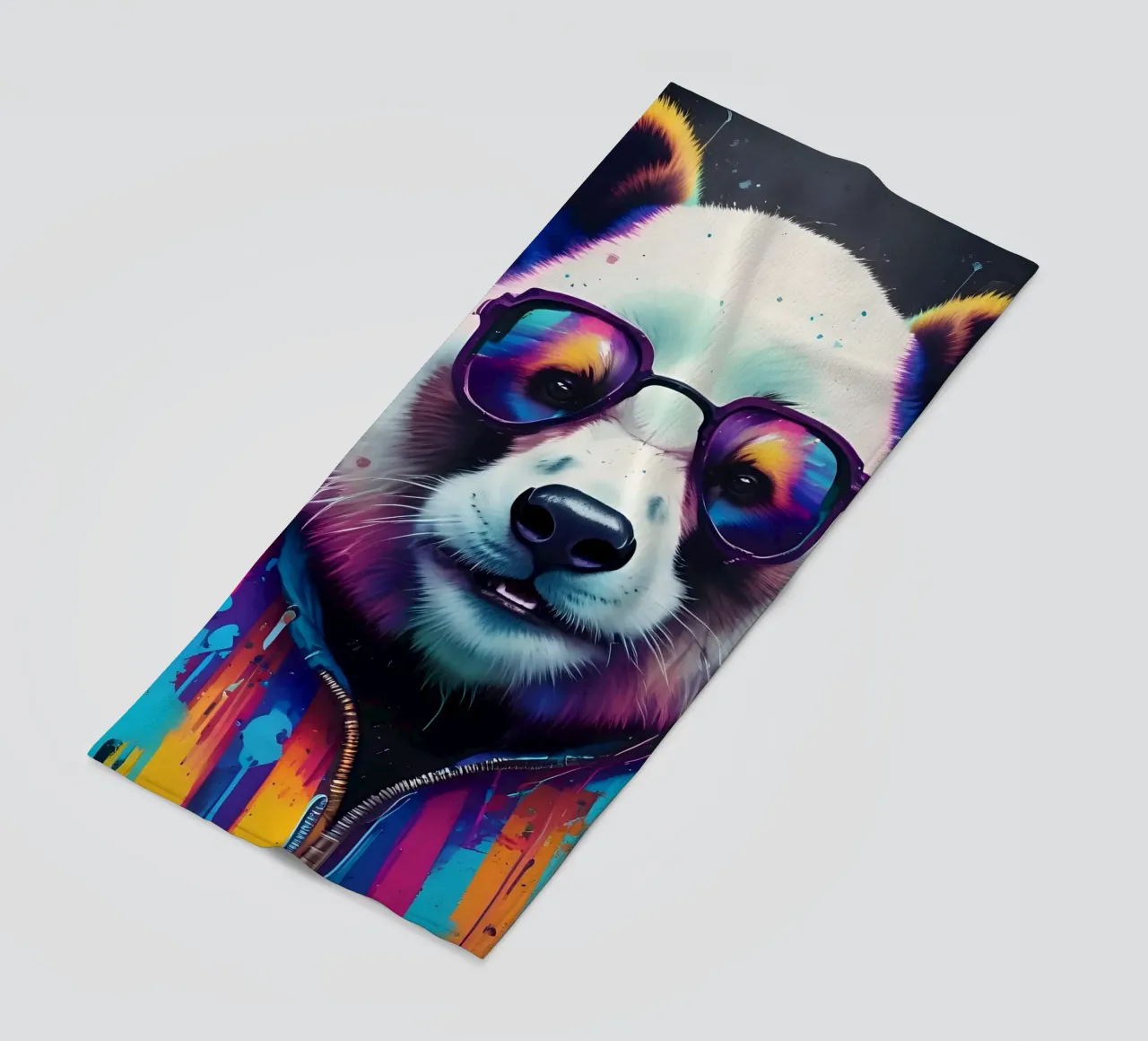 Panda con occhiali telo mare da MakArena
