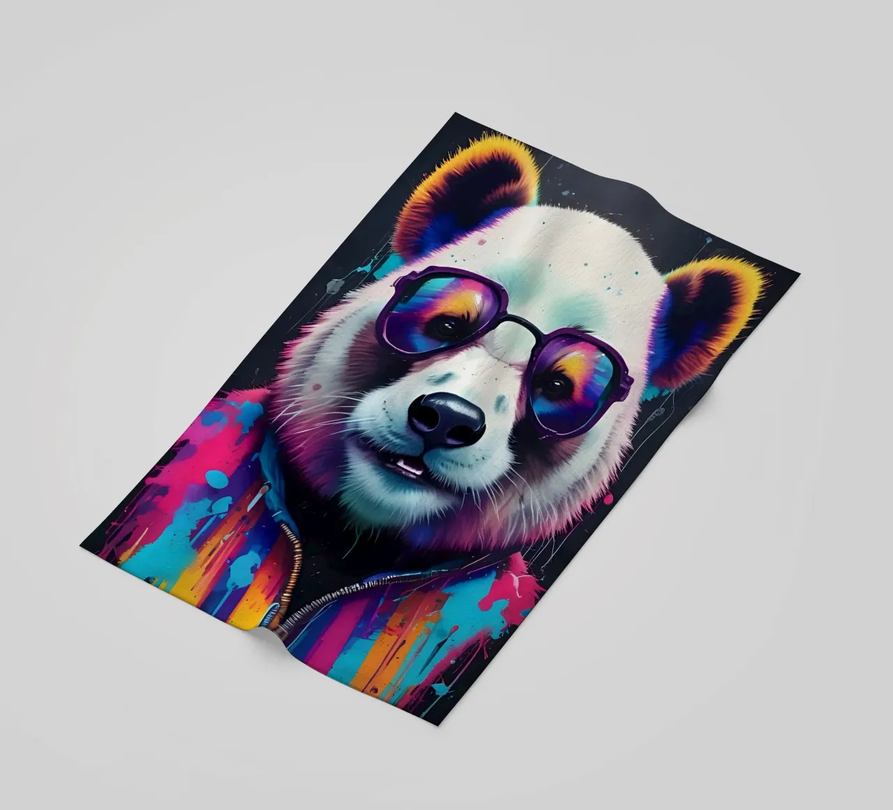 Panda con occhiali telo mare da MakArena