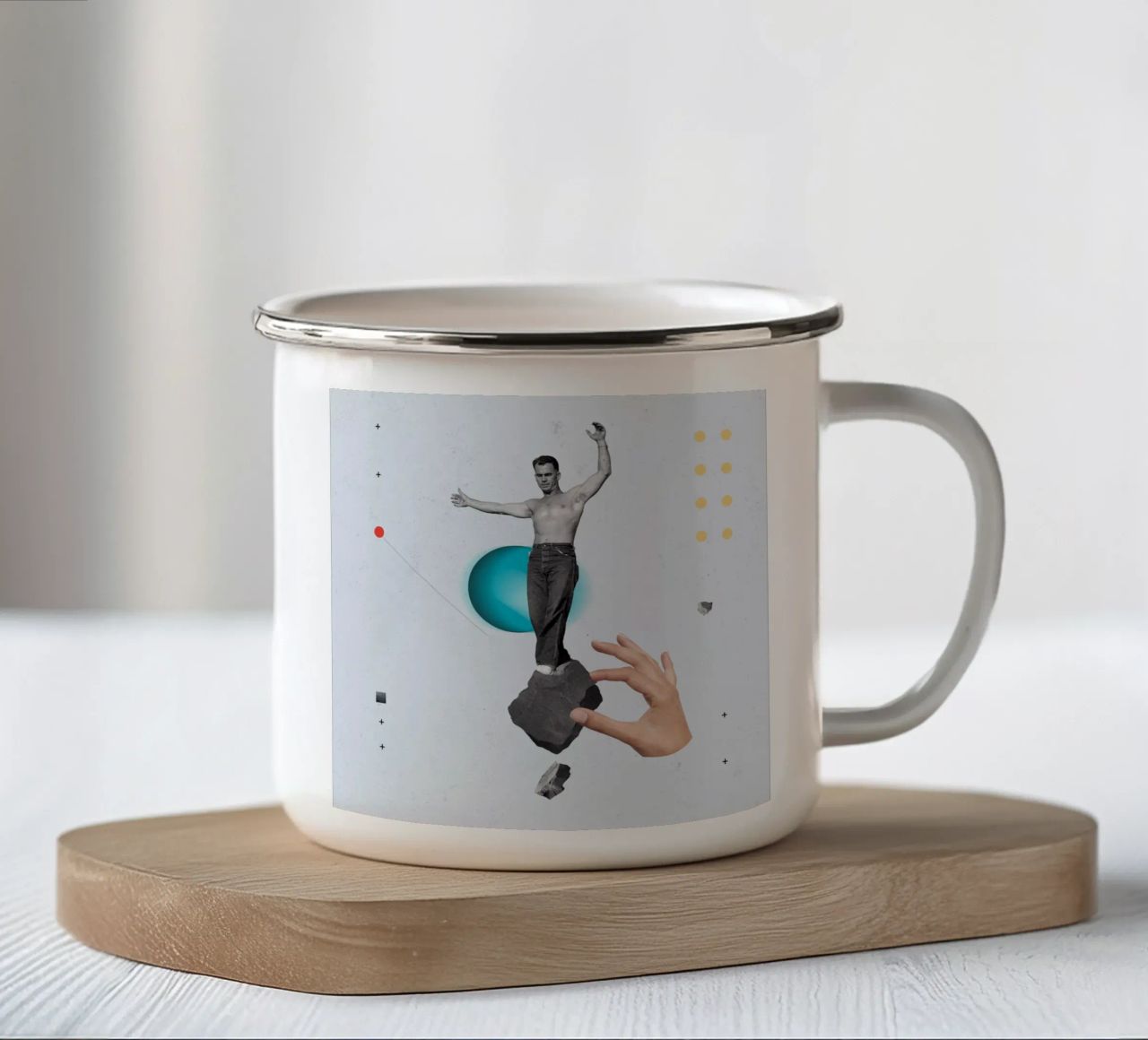 Ballance tazza in smalto da Evgeniy Stepanets