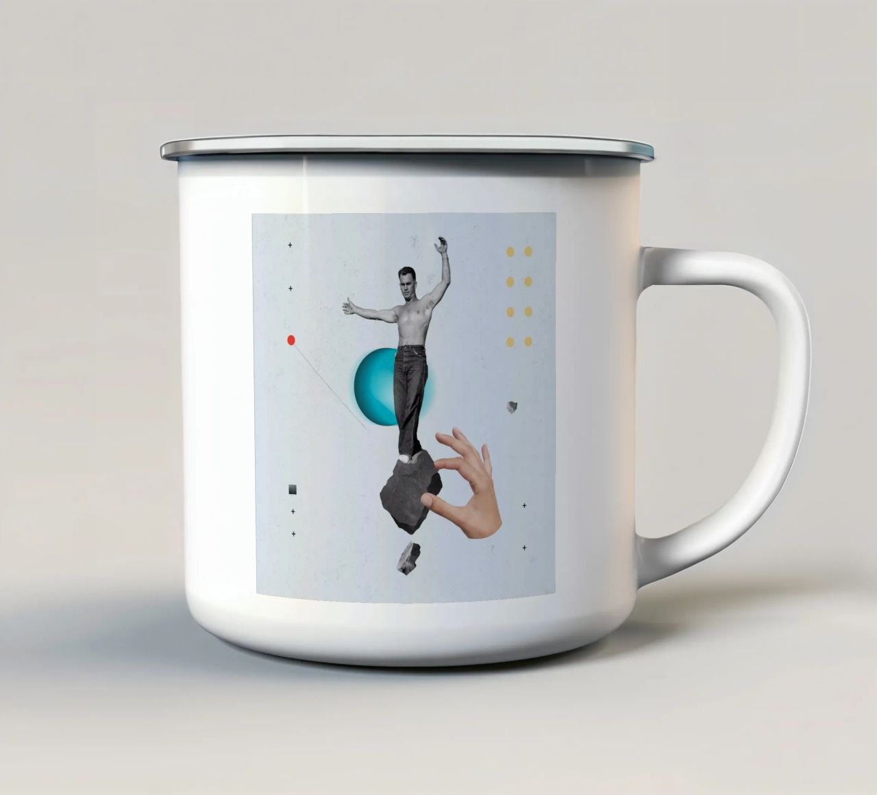Ballance tazza in smalto da Evgeniy Stepanets