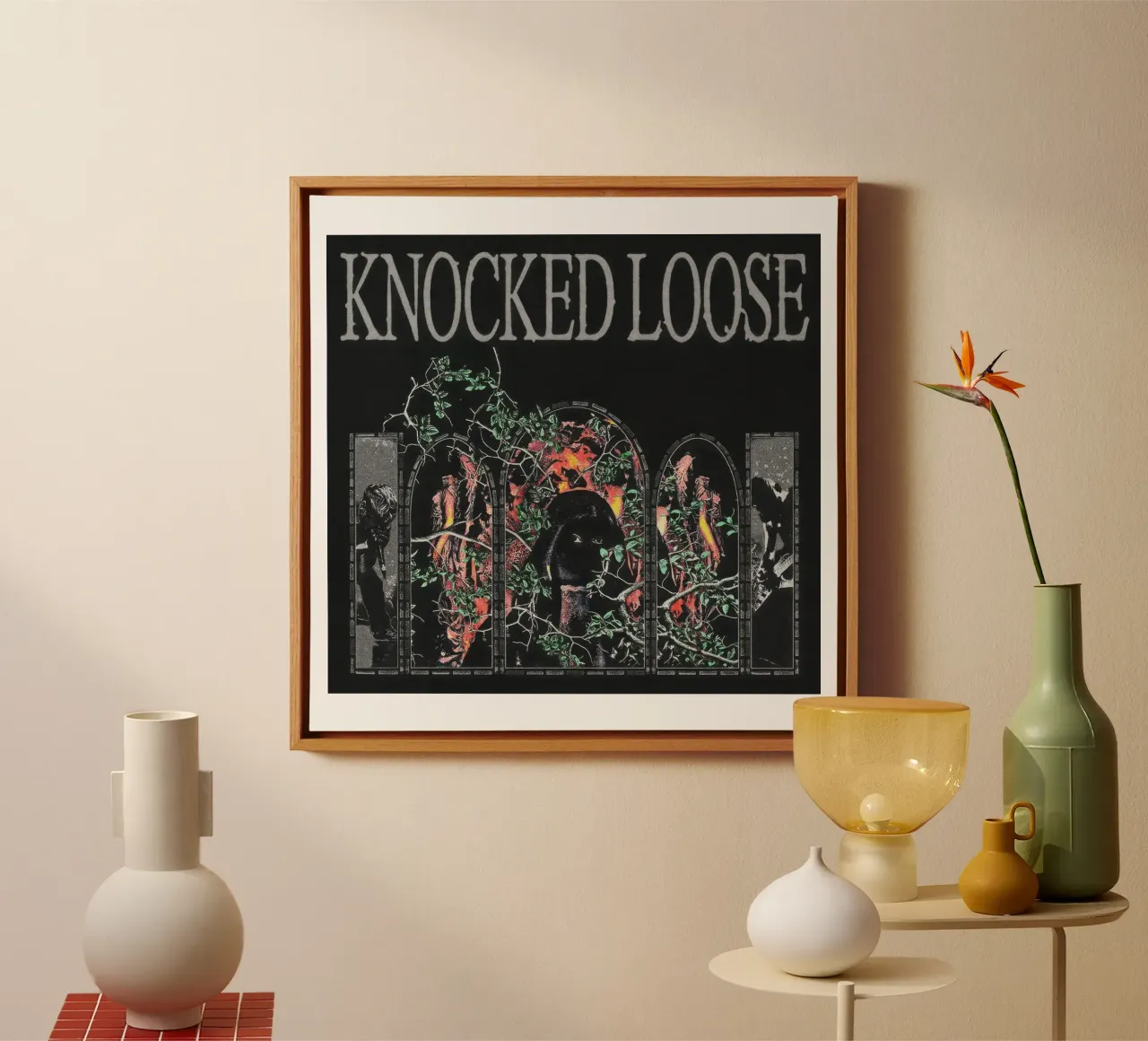 Knocked Loose Flower tela con Cornice a cassetta da Kennken