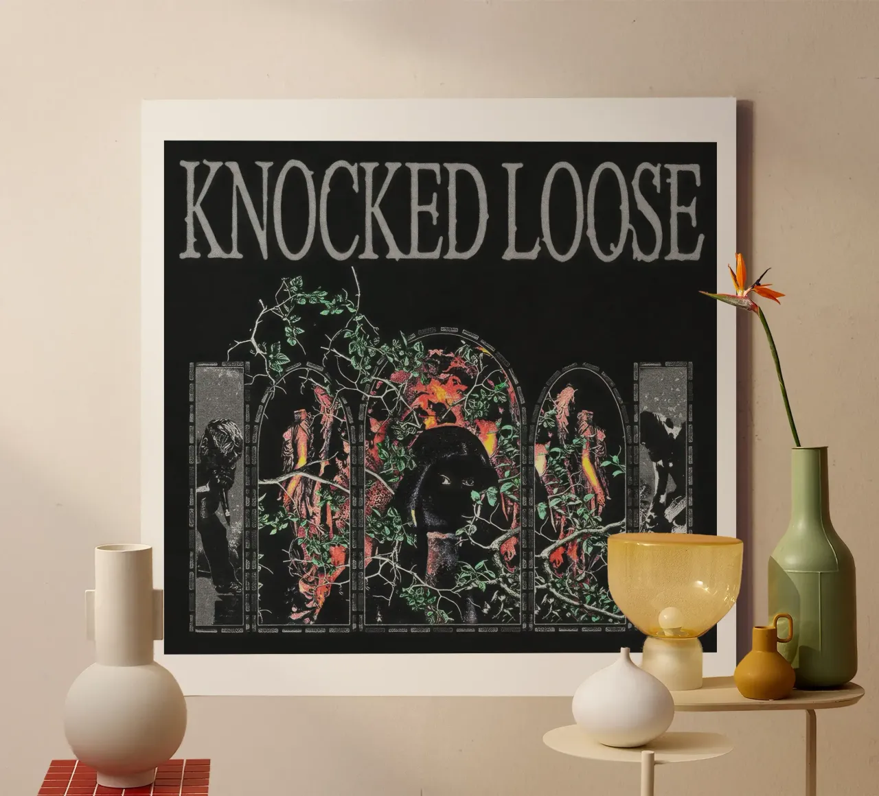 Knocked Loose Flower tela con Cornice a cassetta da Kennken